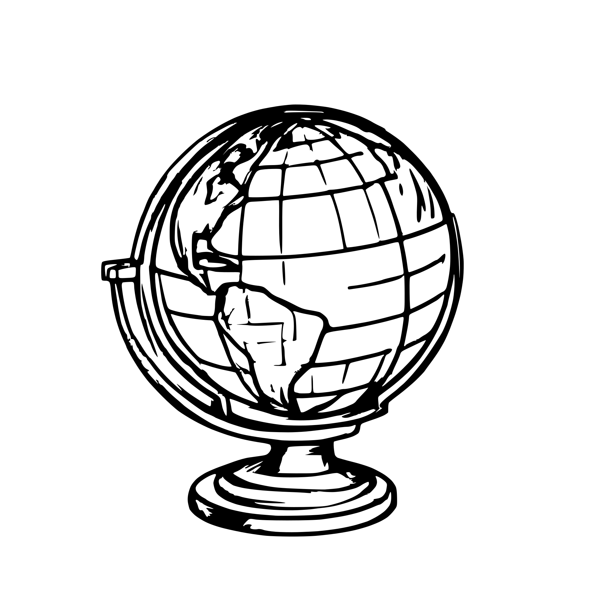 AI-generated SVG of a generate a 3d wireframe of globe