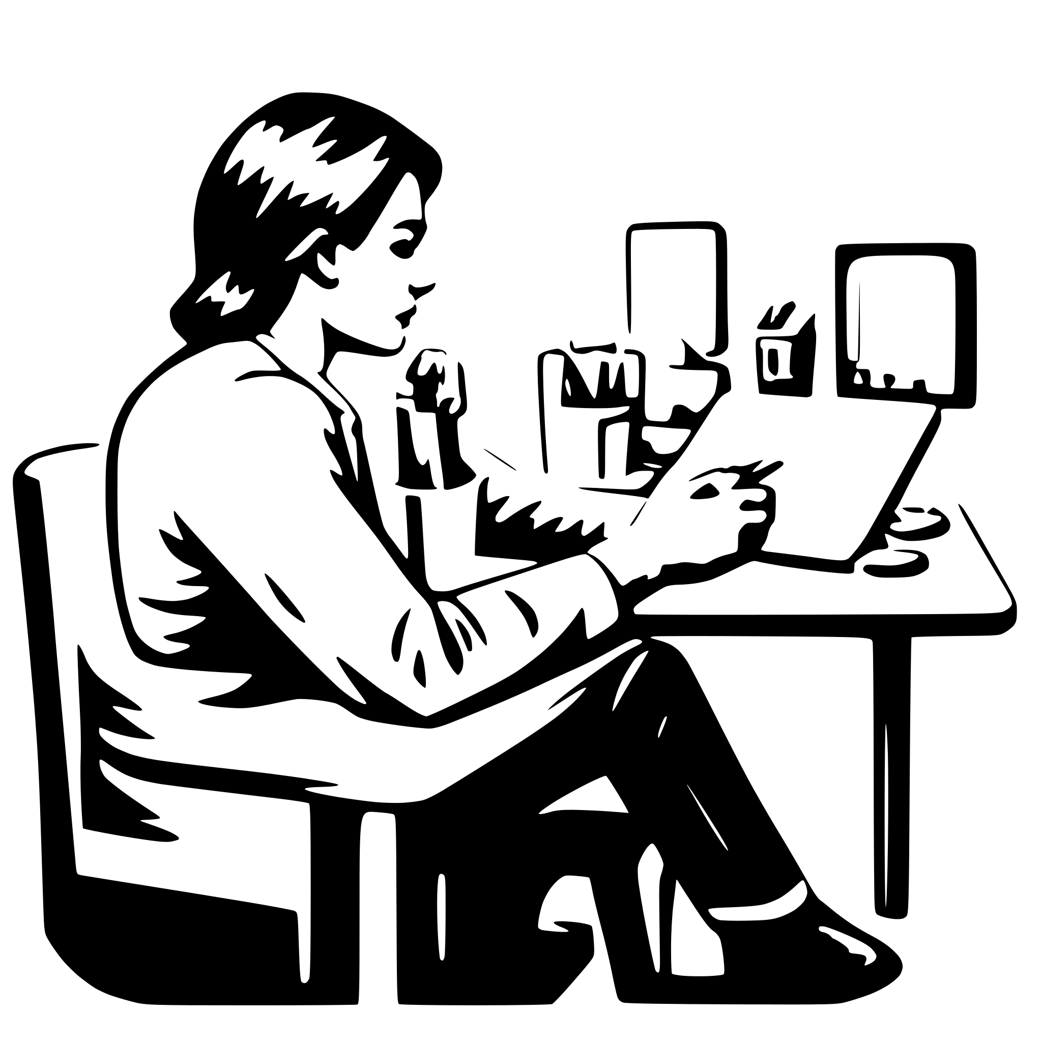 AI-generated SVG of 'work permission'