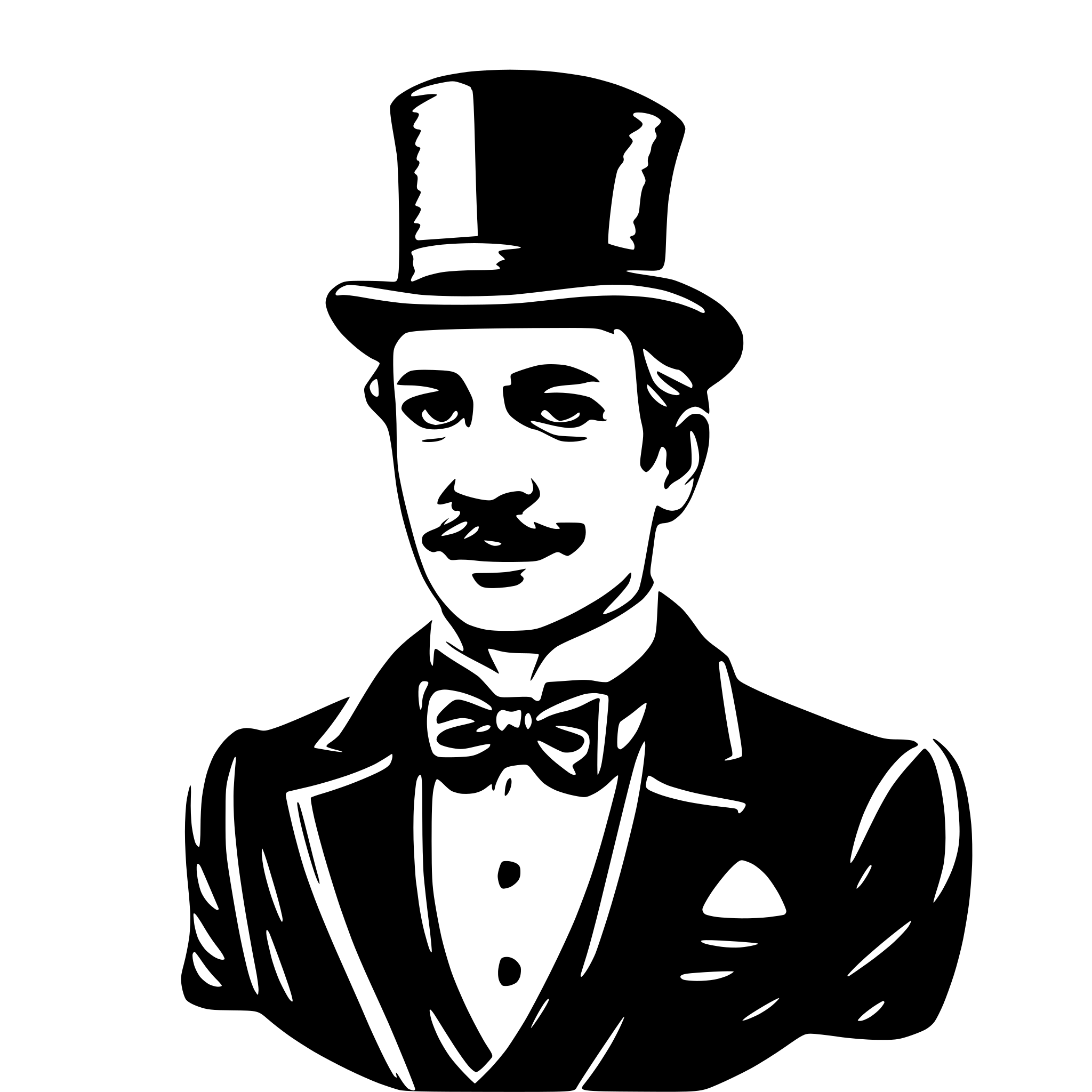 AI-generated SVG of a Anglais gentleman monsieur
