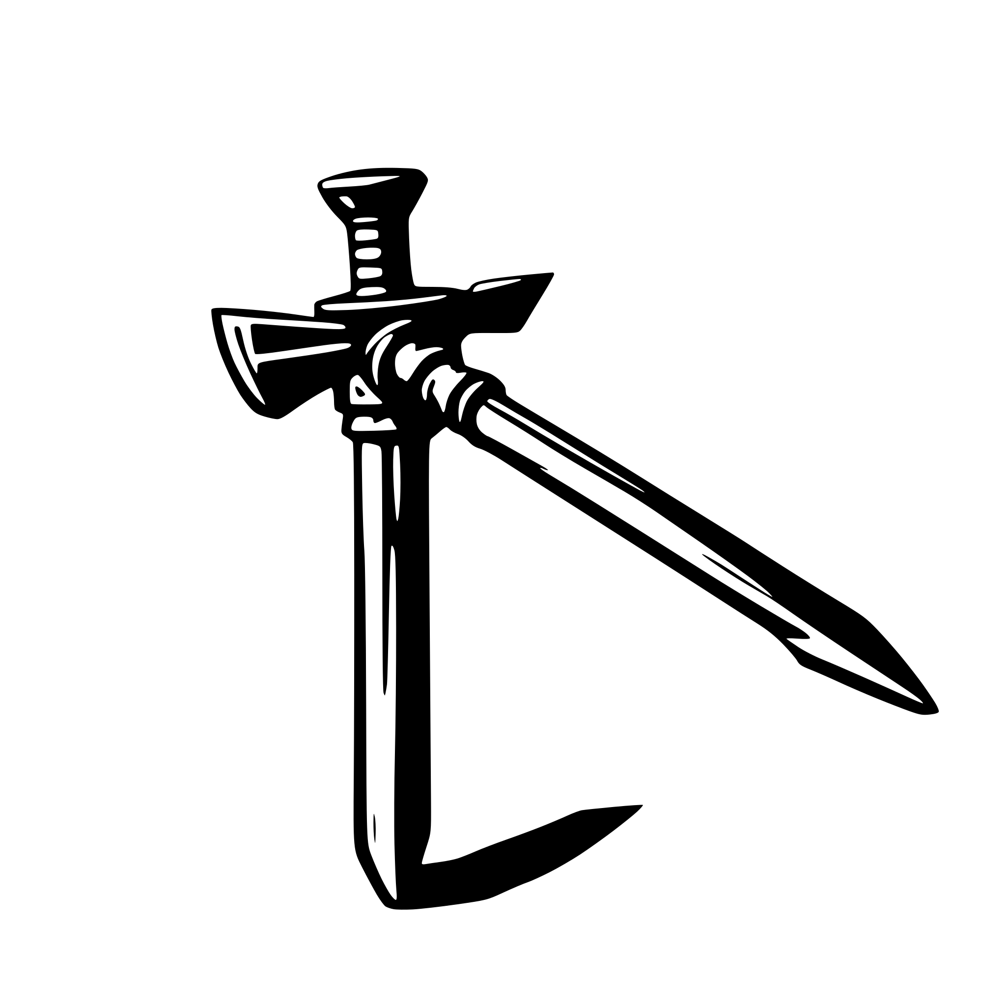 AI-generated SVG of a a War hammer weapon