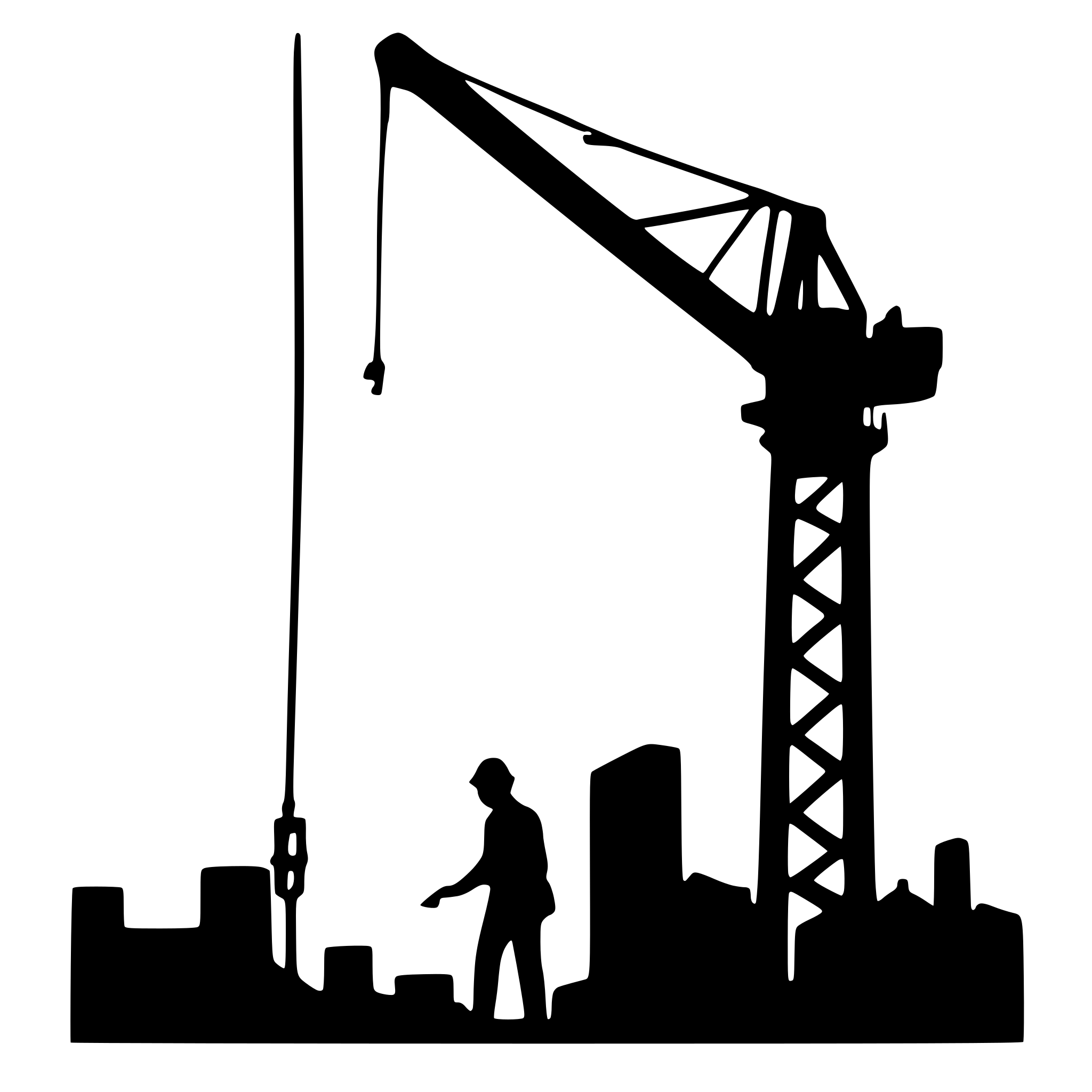 AI-generated SVG of a construction site, minimalistic,
