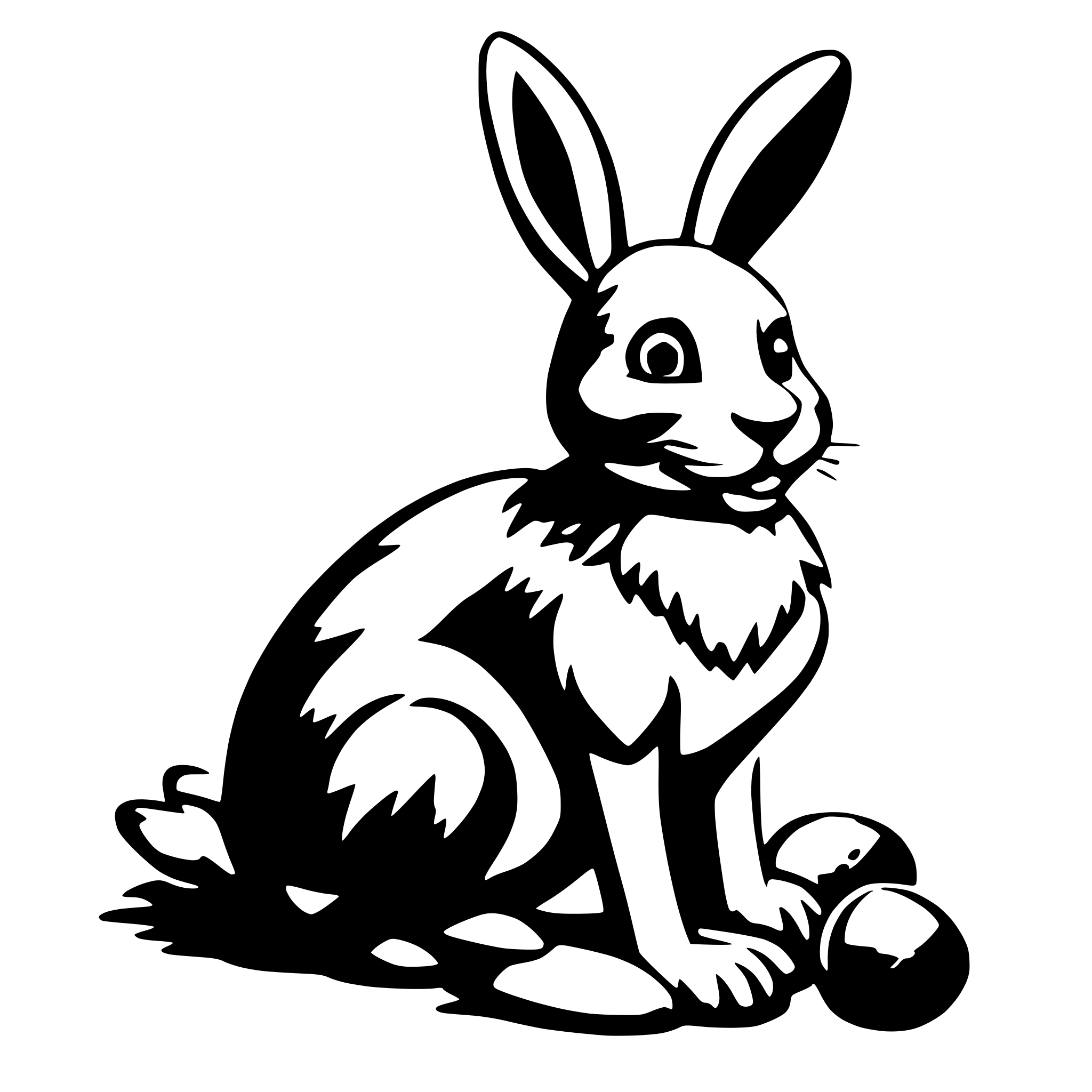AI-generated SVG of 'Easter Bunny Fun'