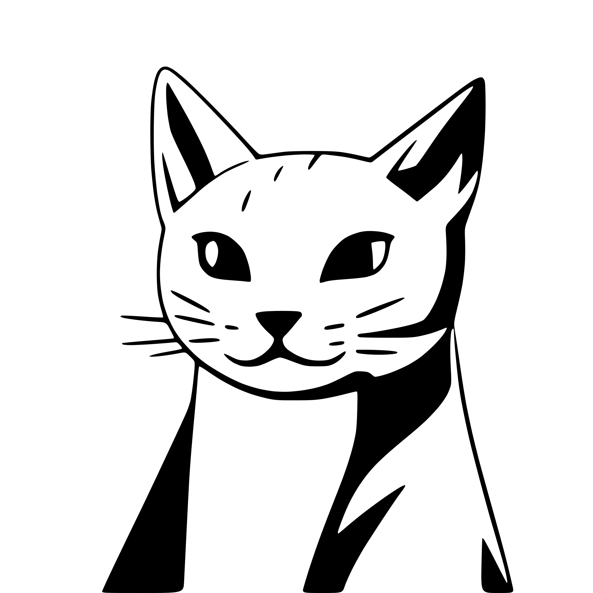 AI-generated SVG of 'cat'