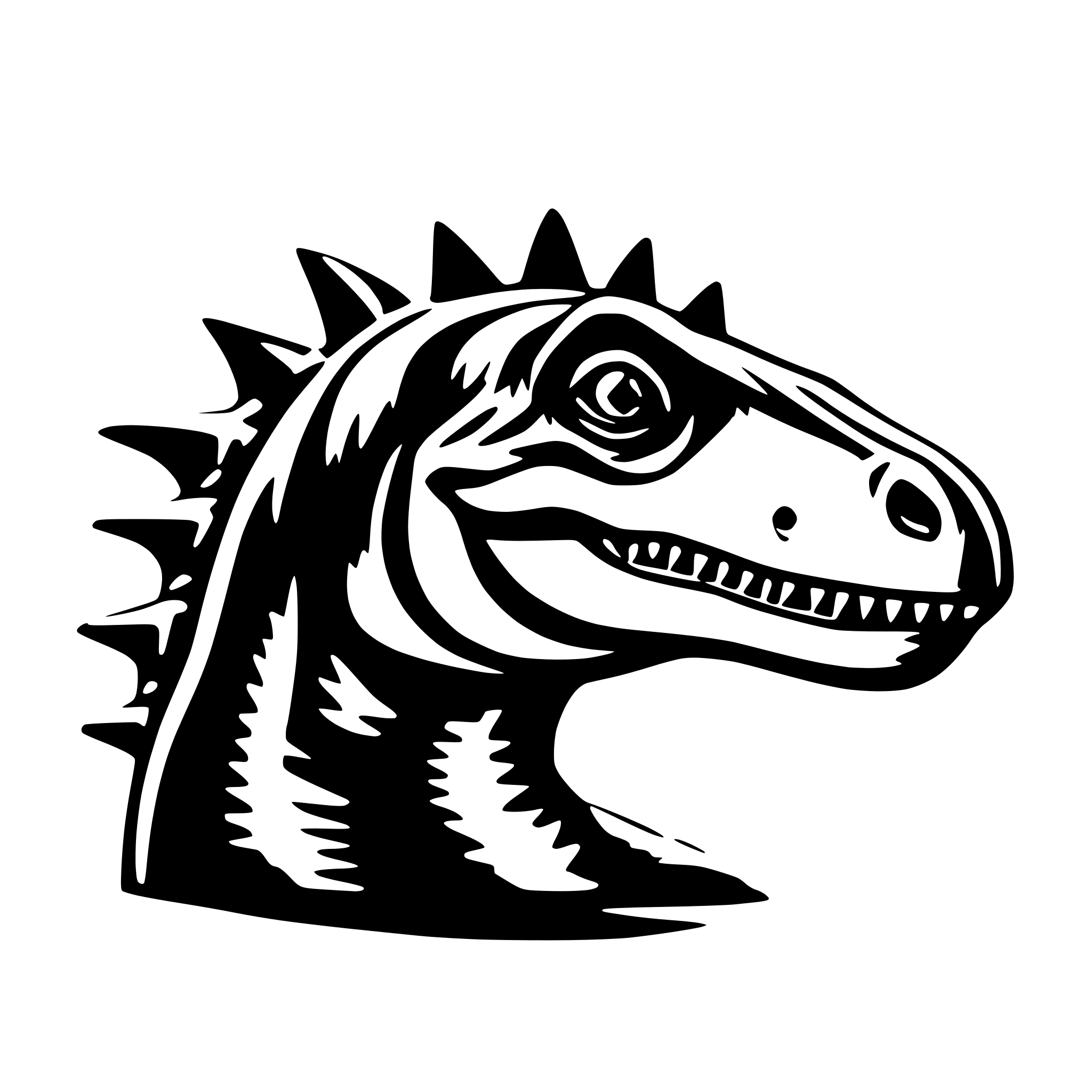 AI-generated SVG of 'dino'