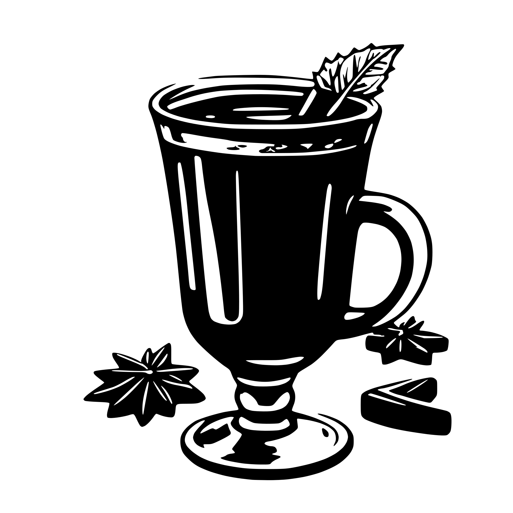 AI-generated SVG of a mulled wine cup