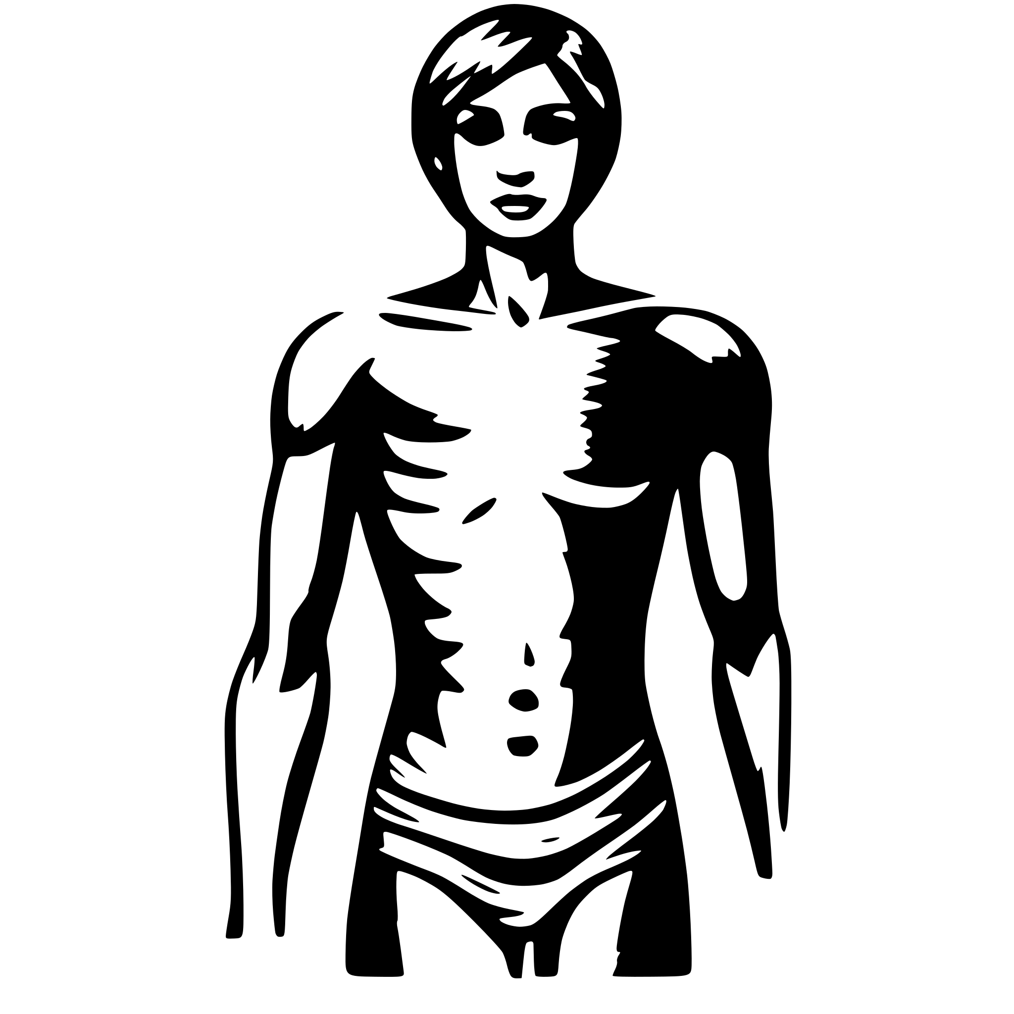 AI-generated SVG of a human body