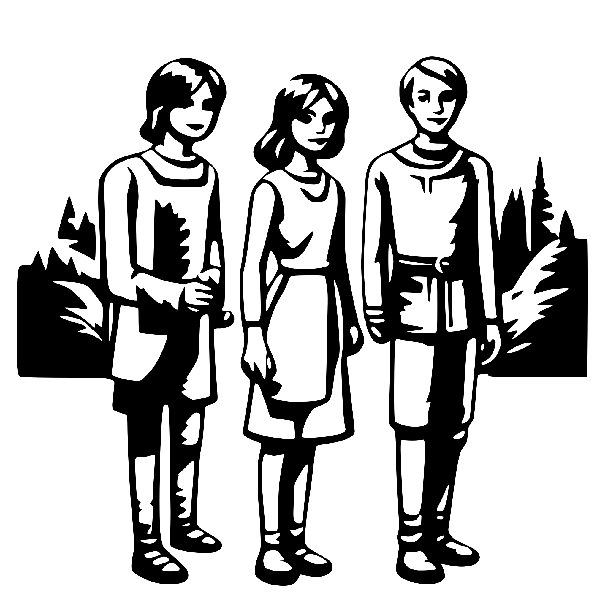 AI-generated SVG of 'humans'