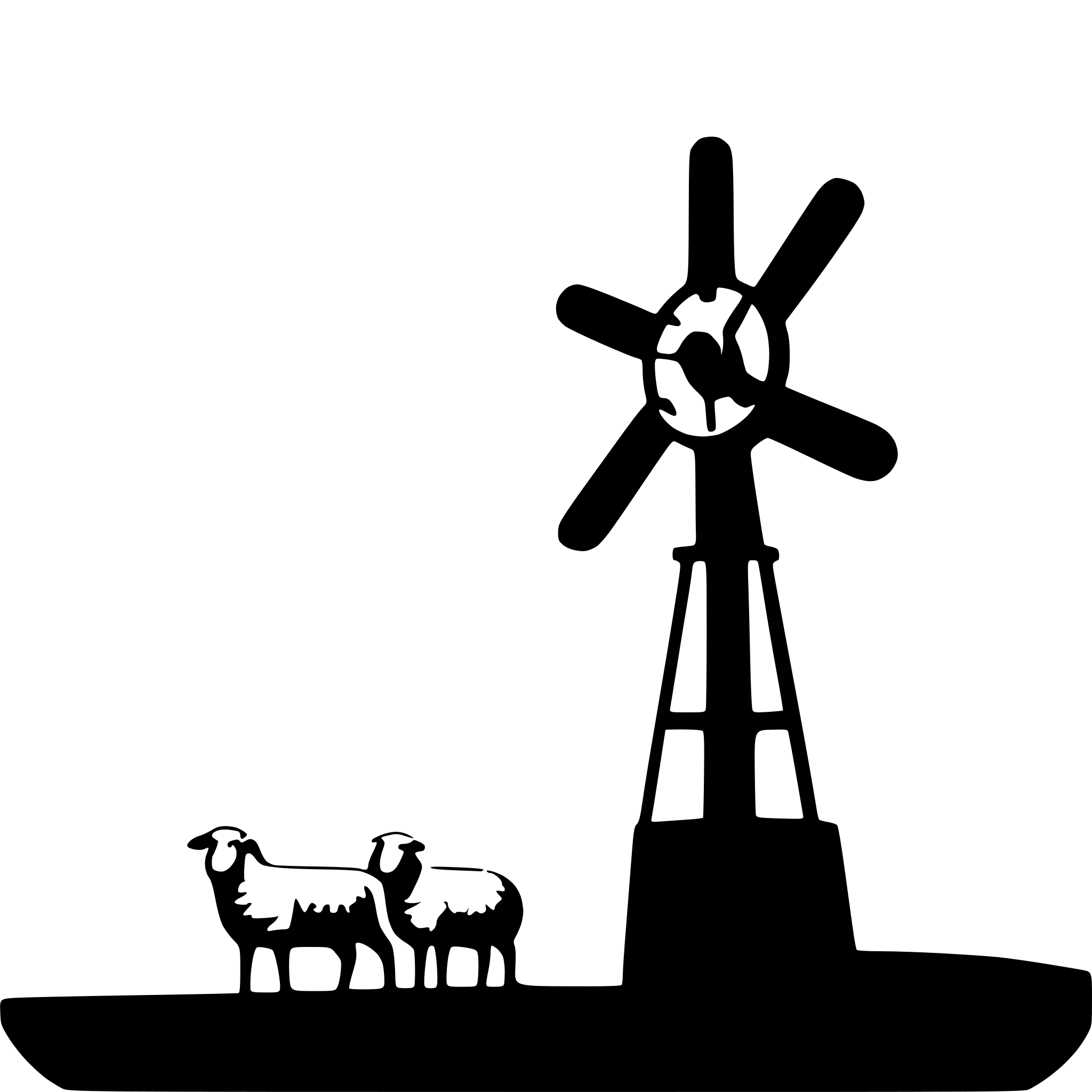 AI-generated SVG of a sheep farm