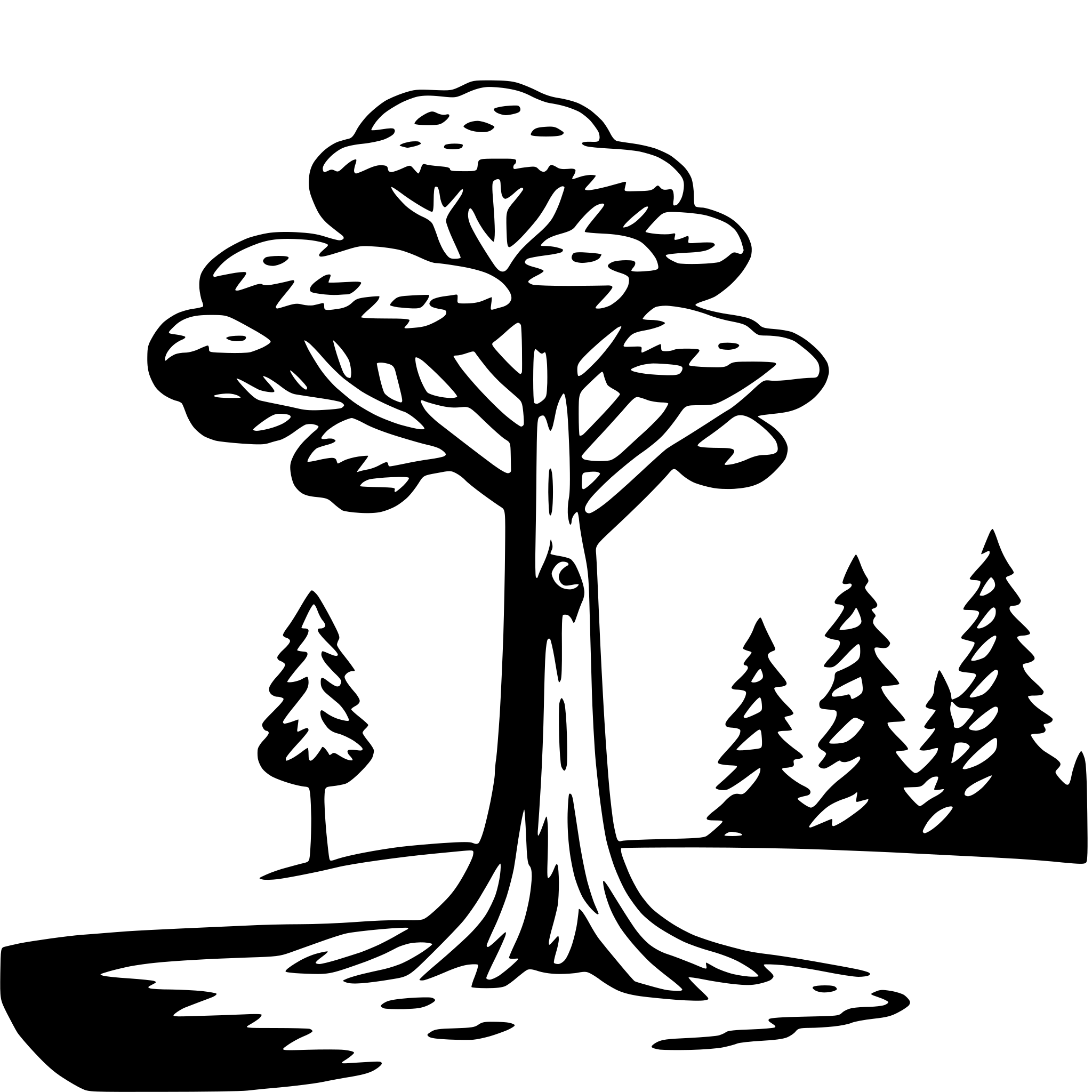 AI-generated SVG of 'sequoia tree'