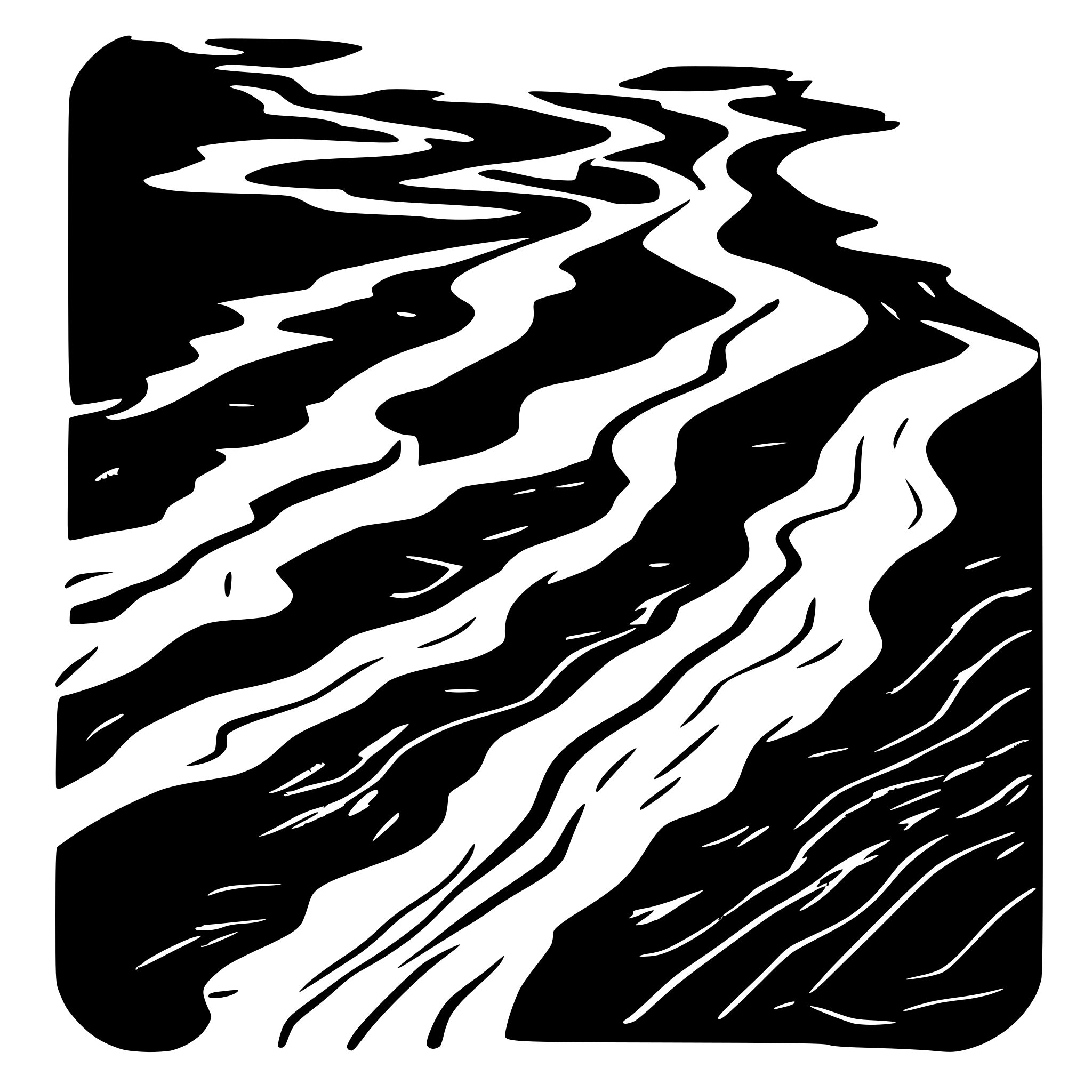 AI-generated SVG of a topographic lines of a map