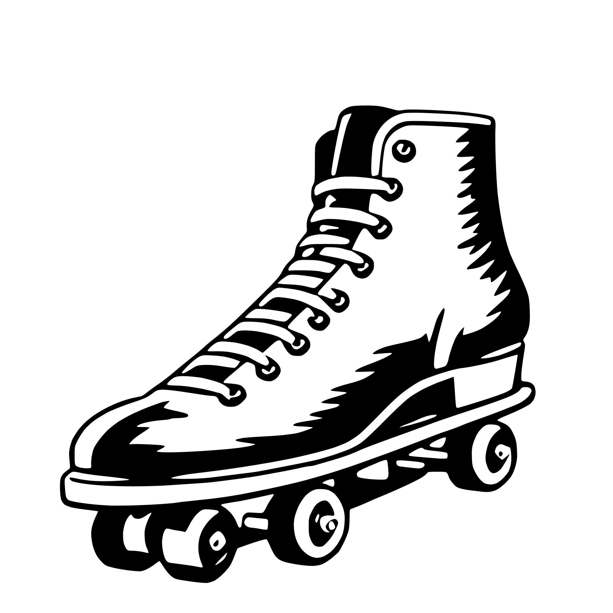AI-generated SVG of a skate