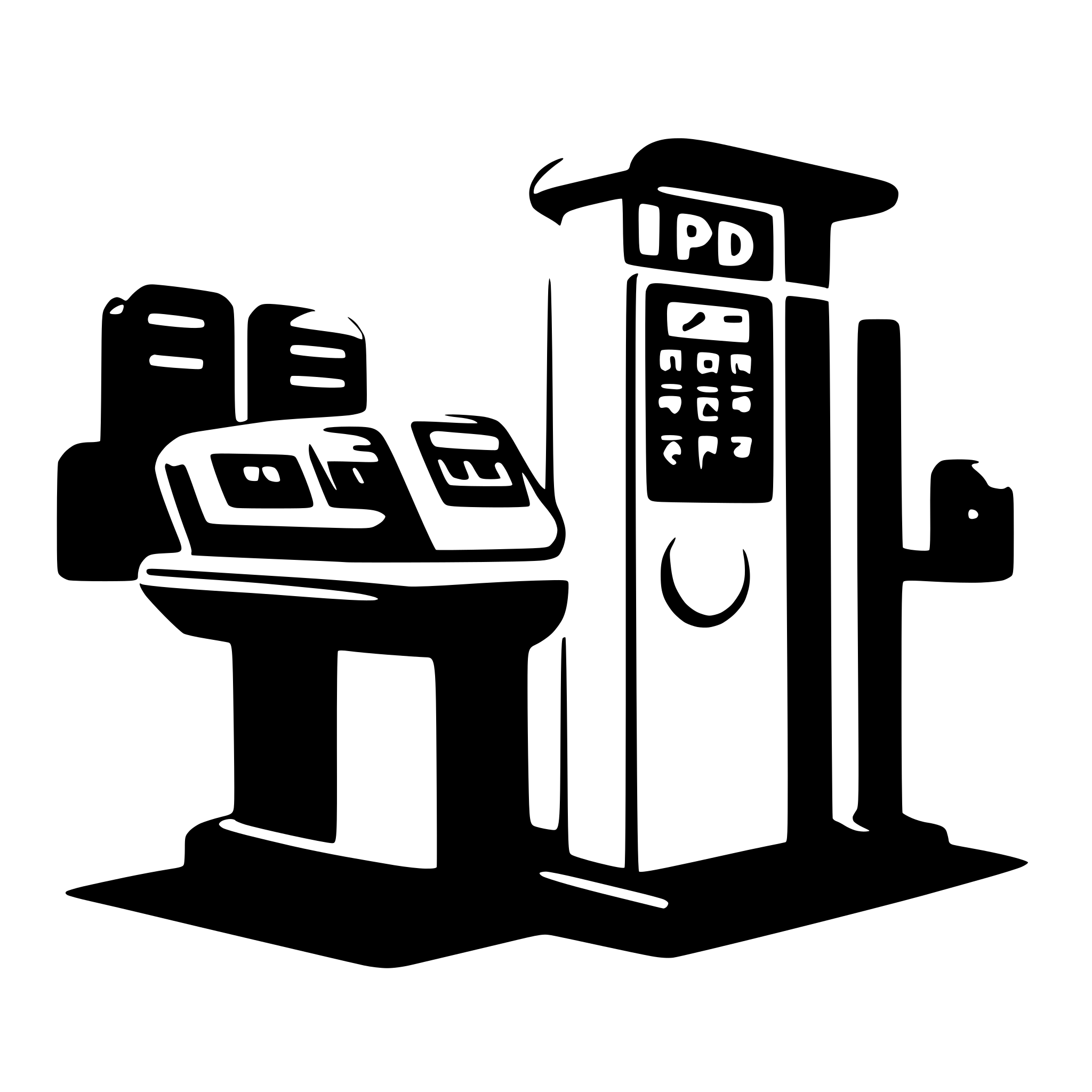 AI-generated SVG of a AI parking controller