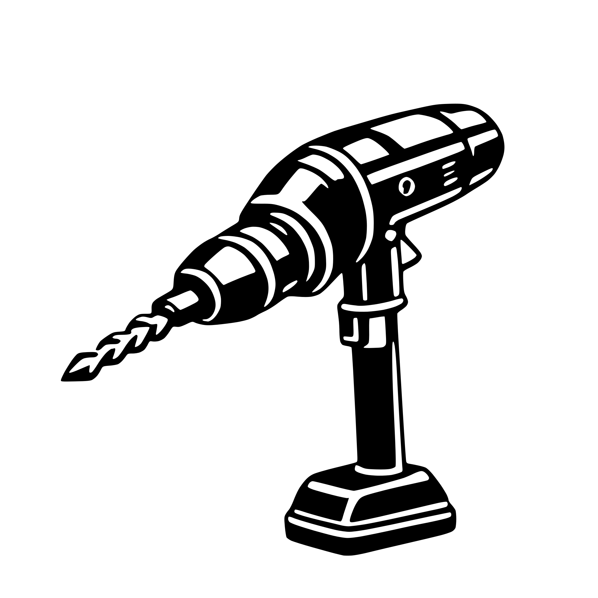 AI-generated SVG of 'electric drill'