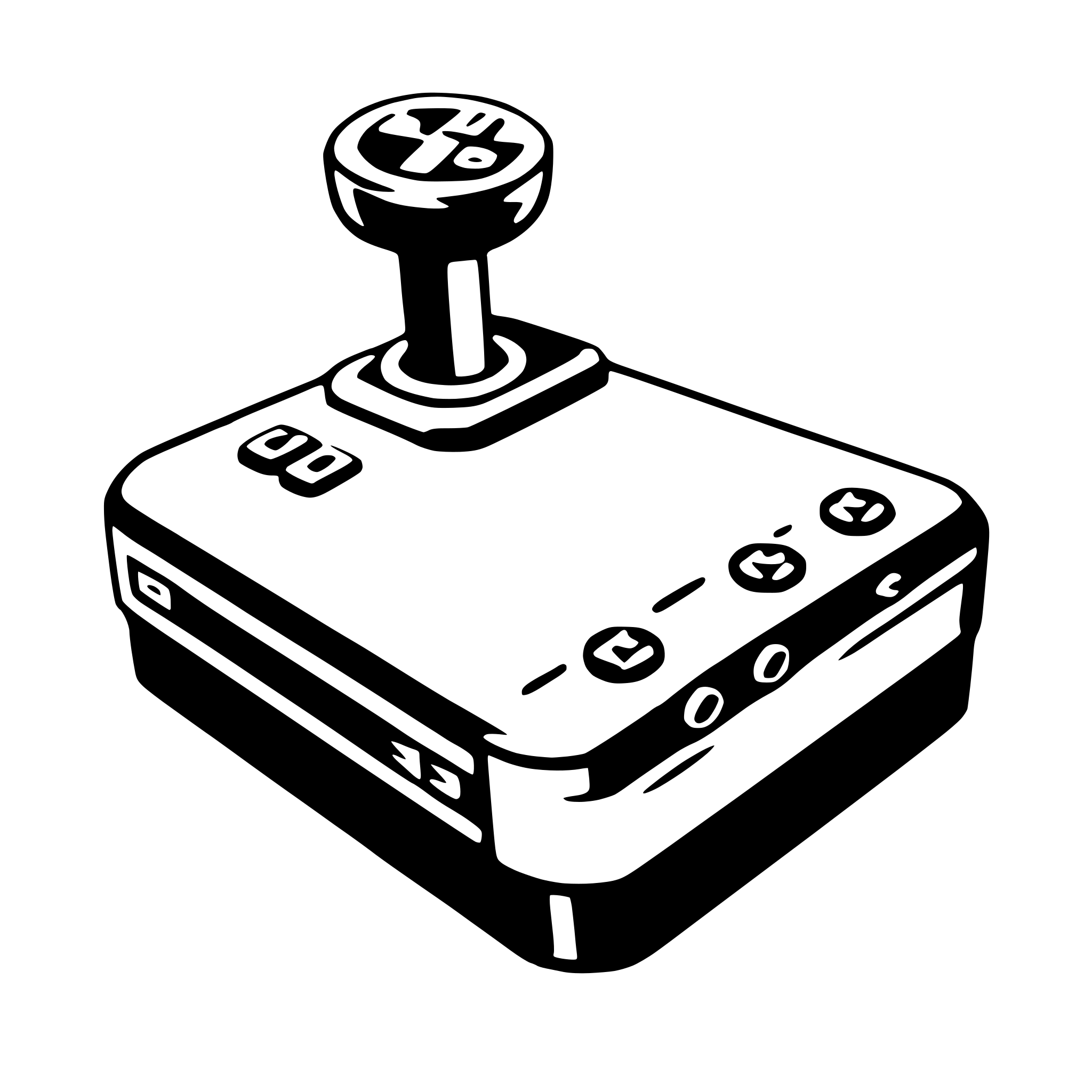 AI-generated SVG of a game console