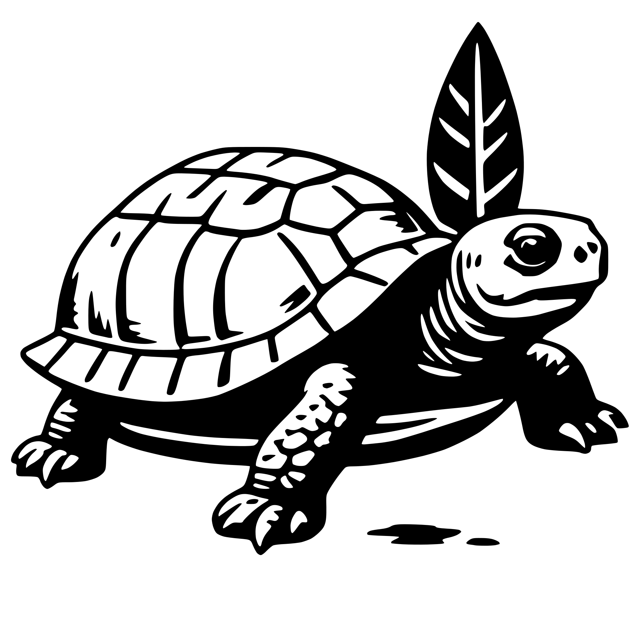 AI-generated SVG of 'tortoise'