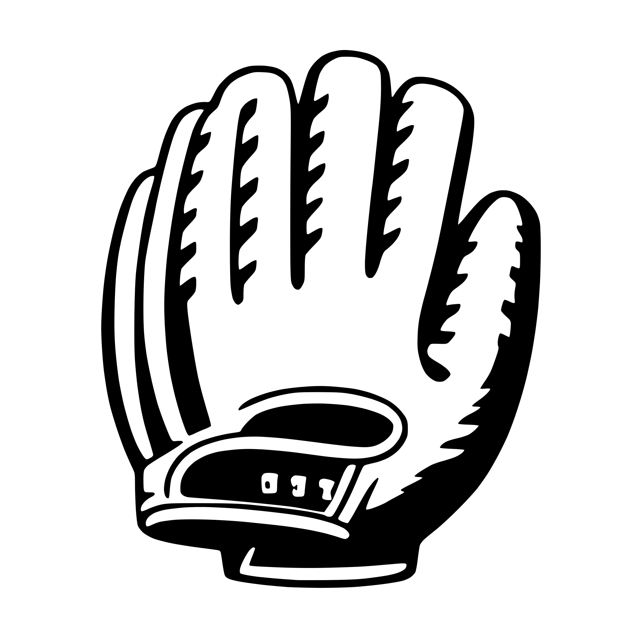 AI-generated SVG of a baseball glove