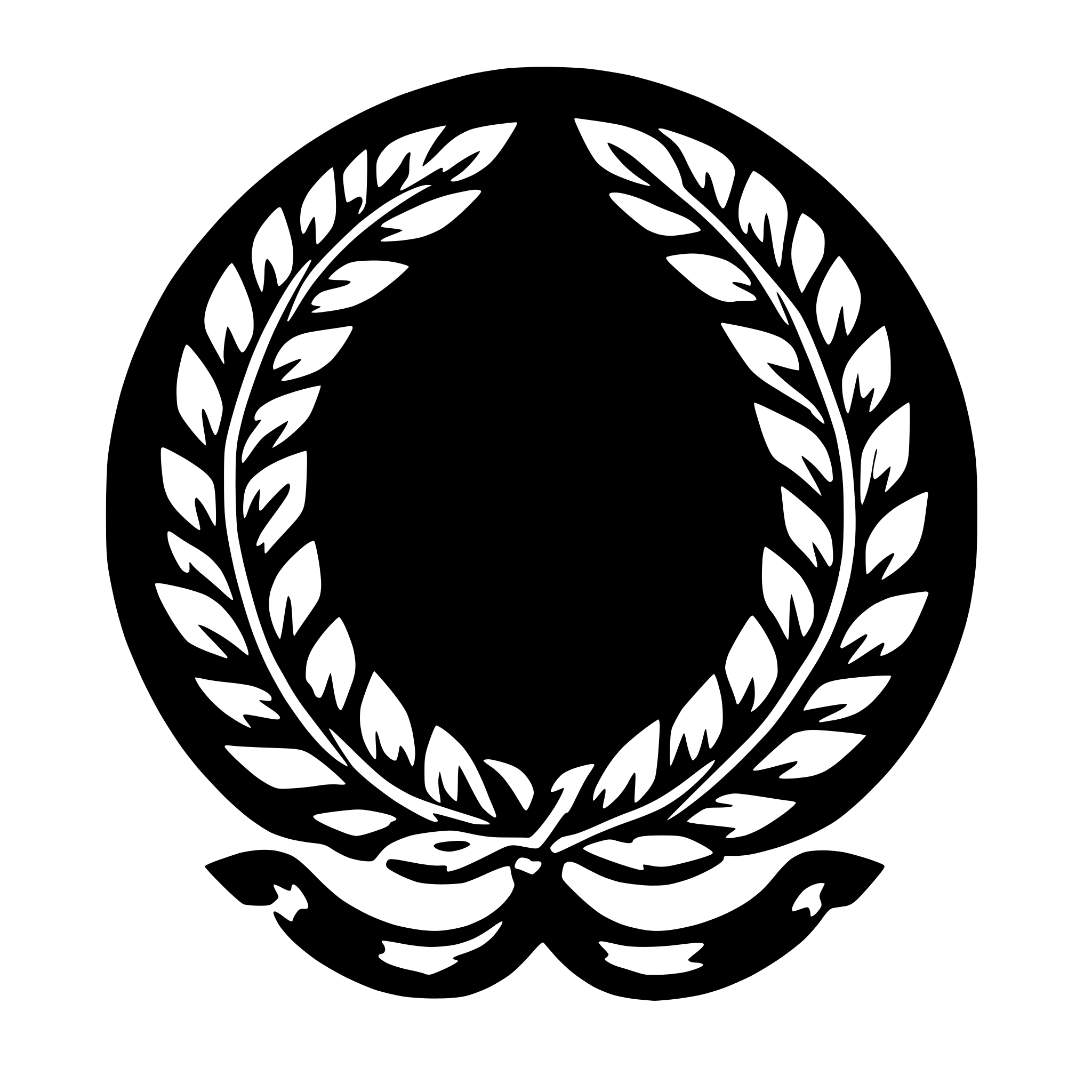 AI-generated SVG of 'laurel wreath'