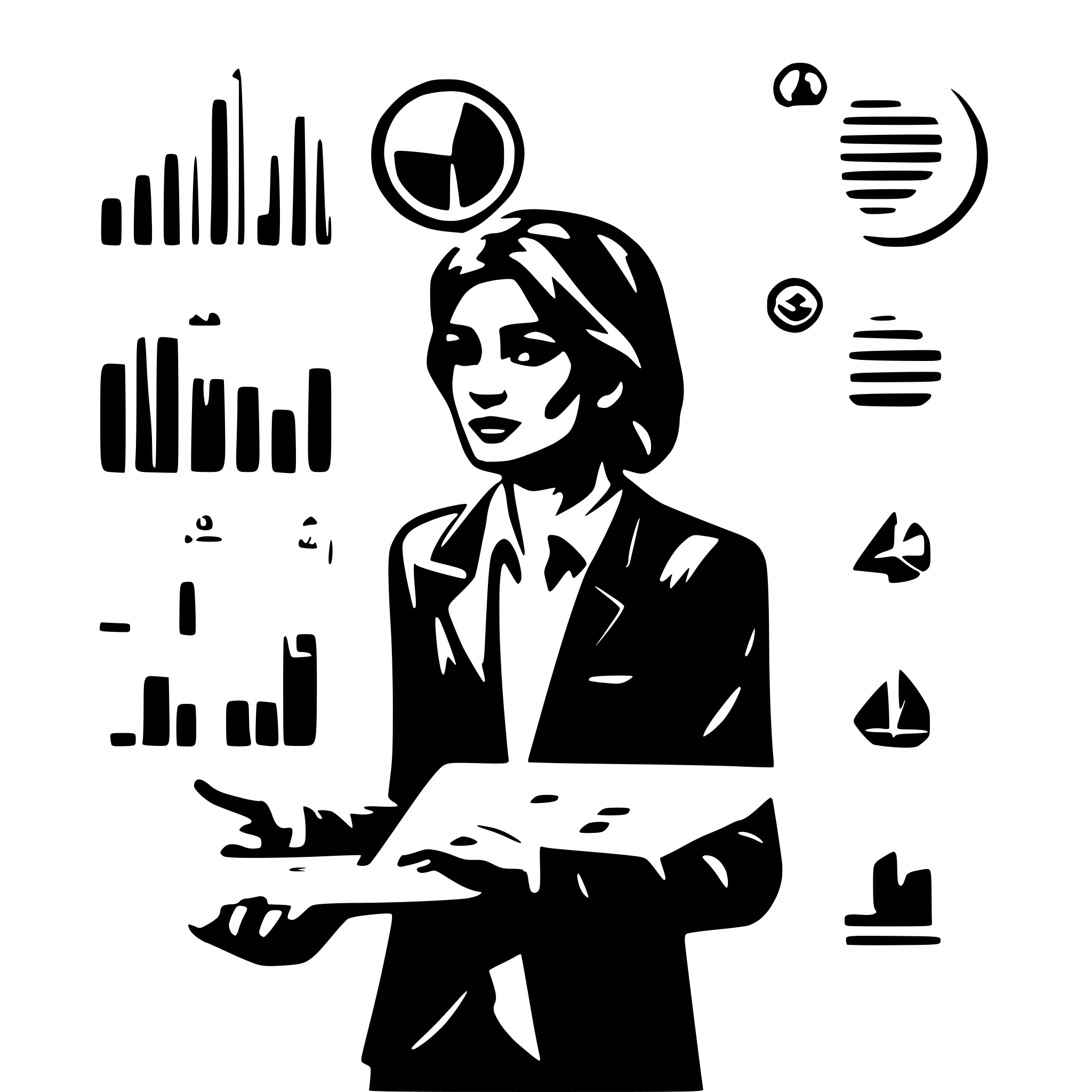AI-generated SVG of 'person visualizing charts'