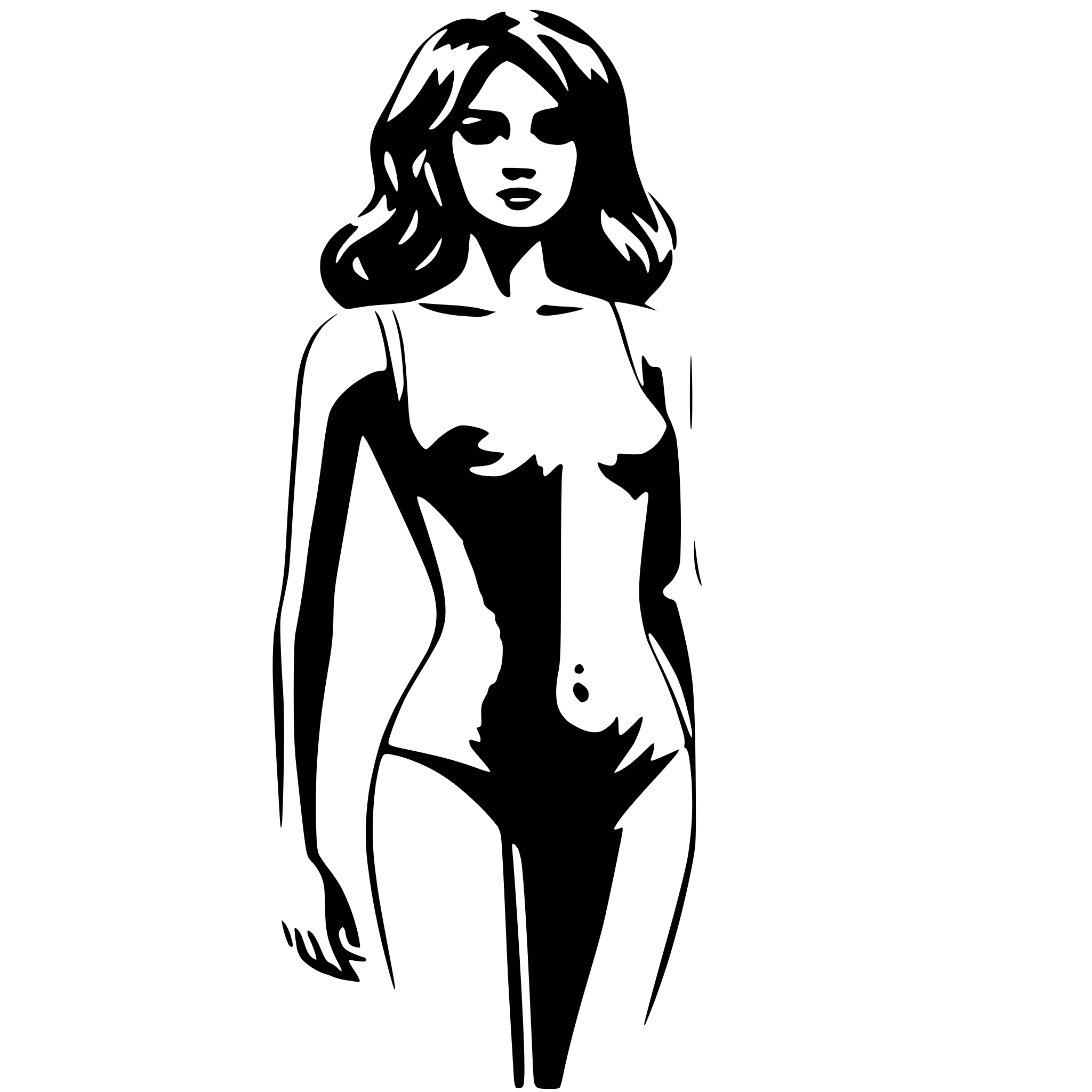 AI-generated SVG of 'woman body ilustration minimalistic'