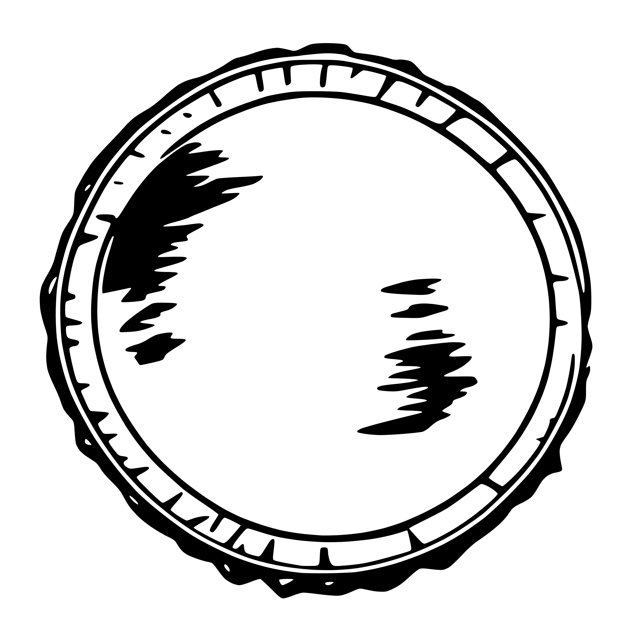 AI-generated SVG of 'circle wooden stamp on paper'