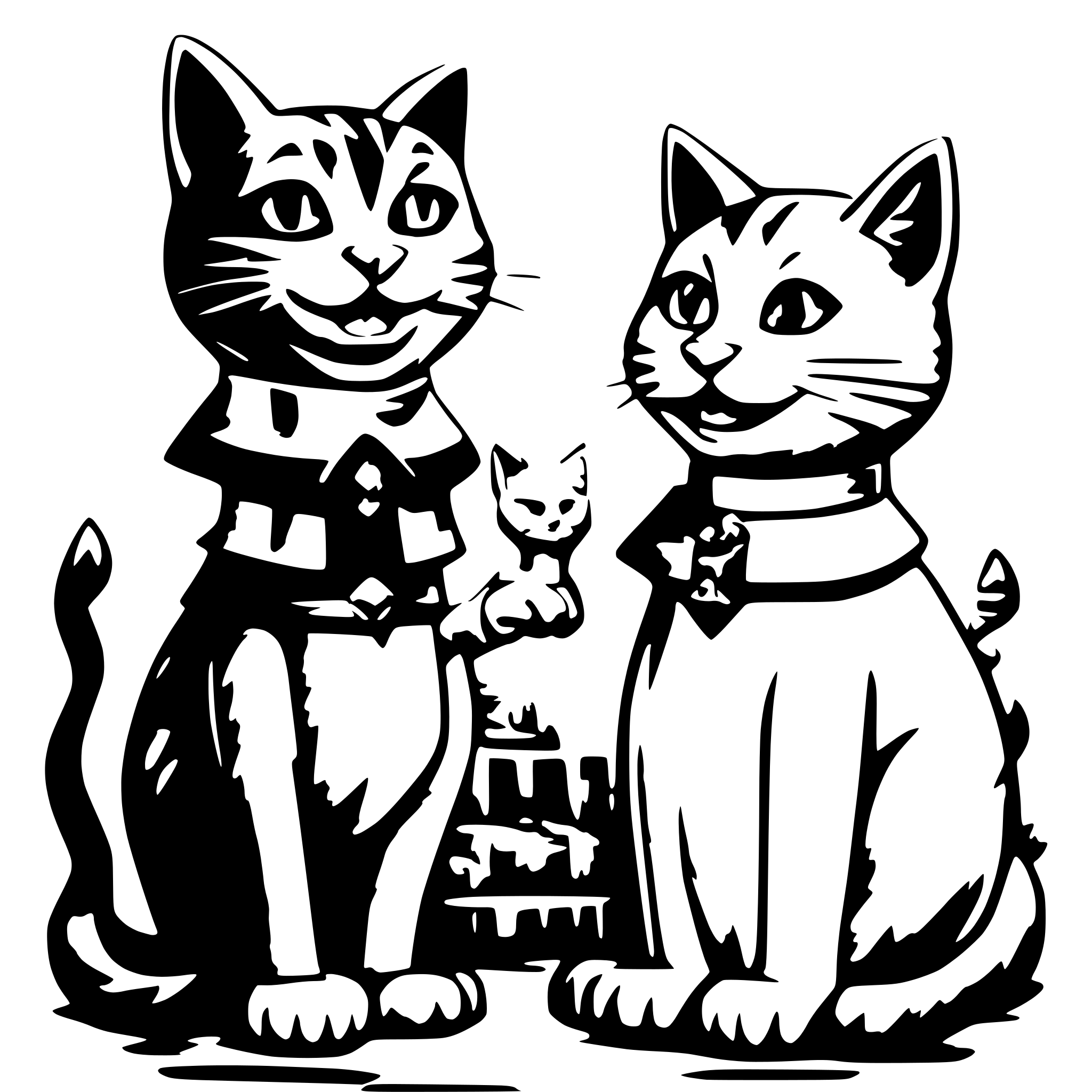AI-generated SVG of a Cats performing opera
