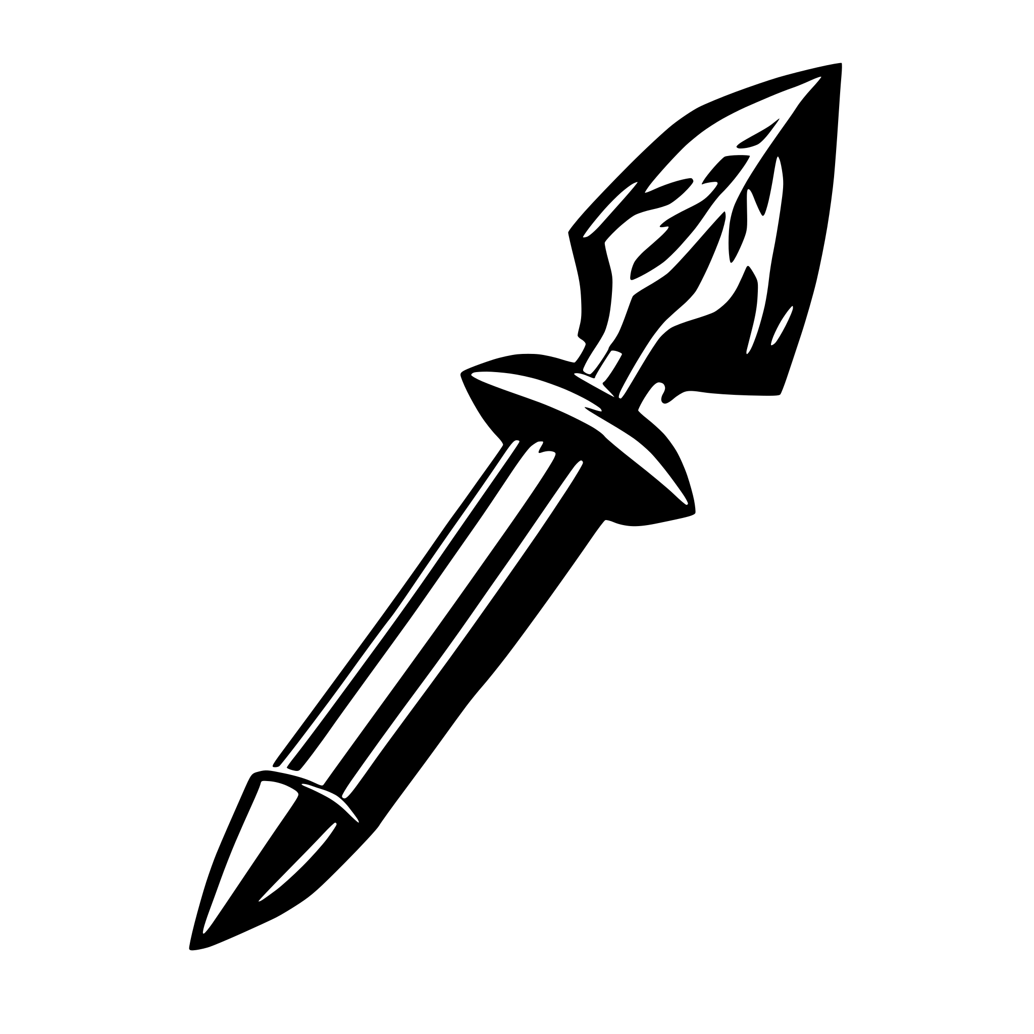 AI-generated SVG of a poison dart flog