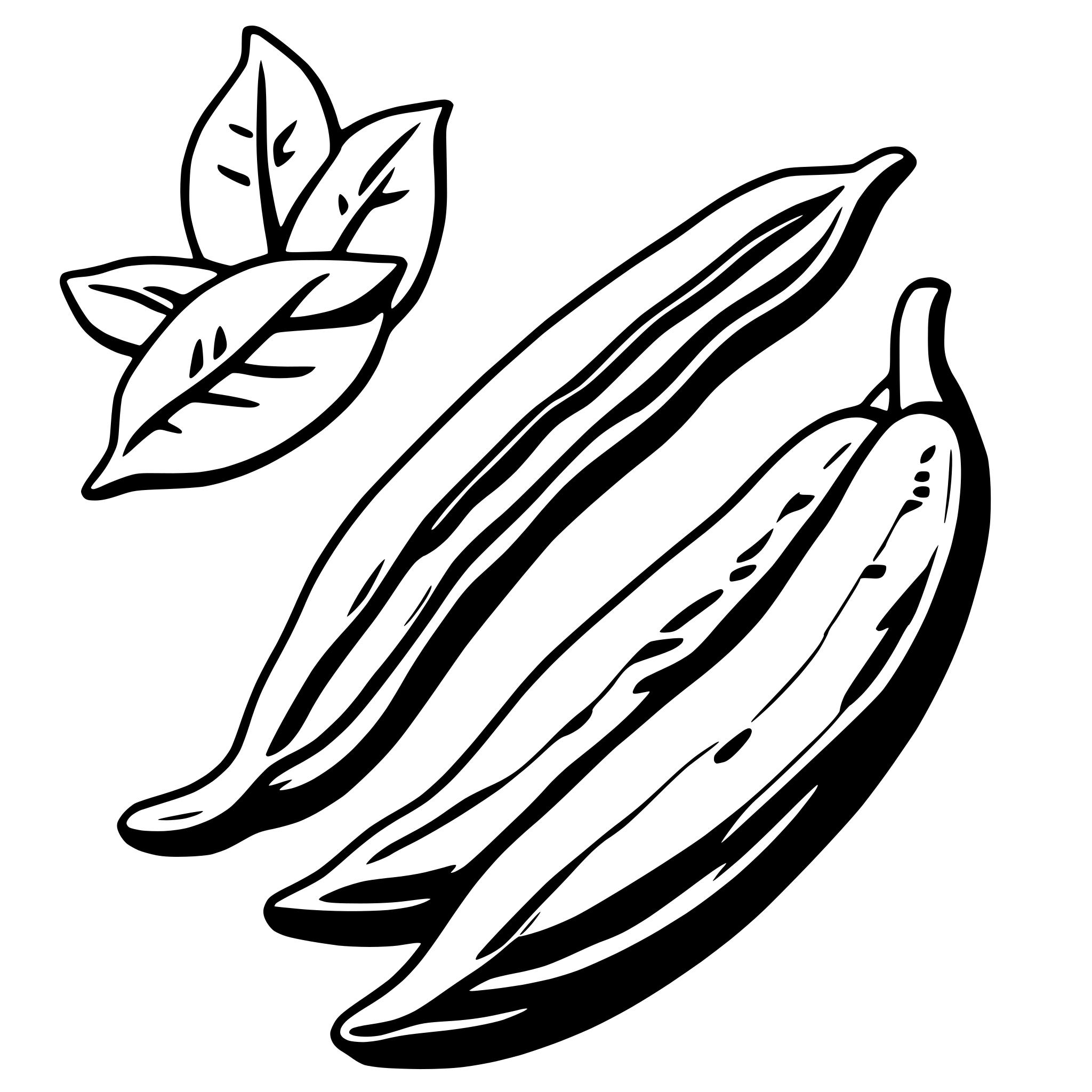 AI-generated SVG of 'green beans'