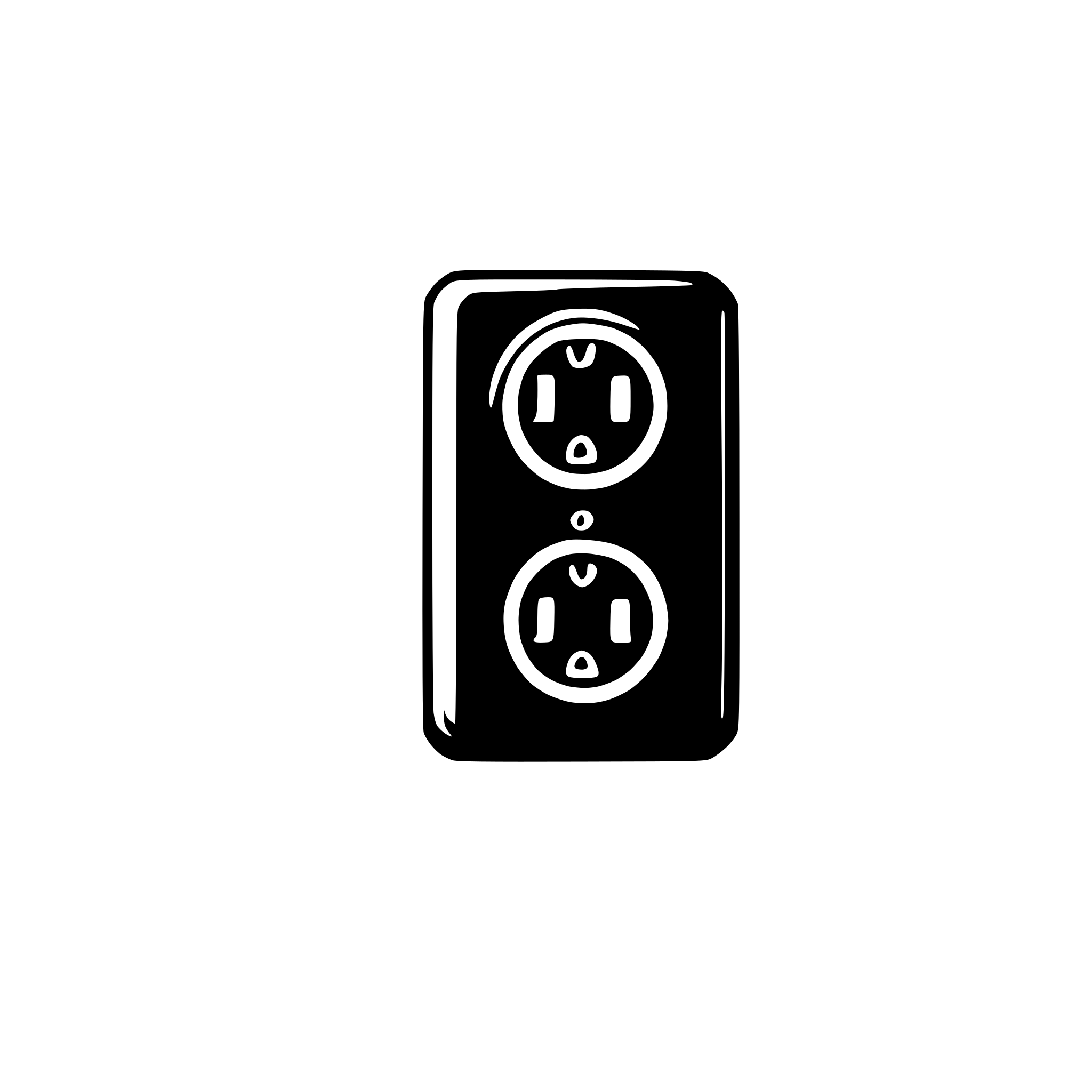 AI-generated SVG of a power outlet