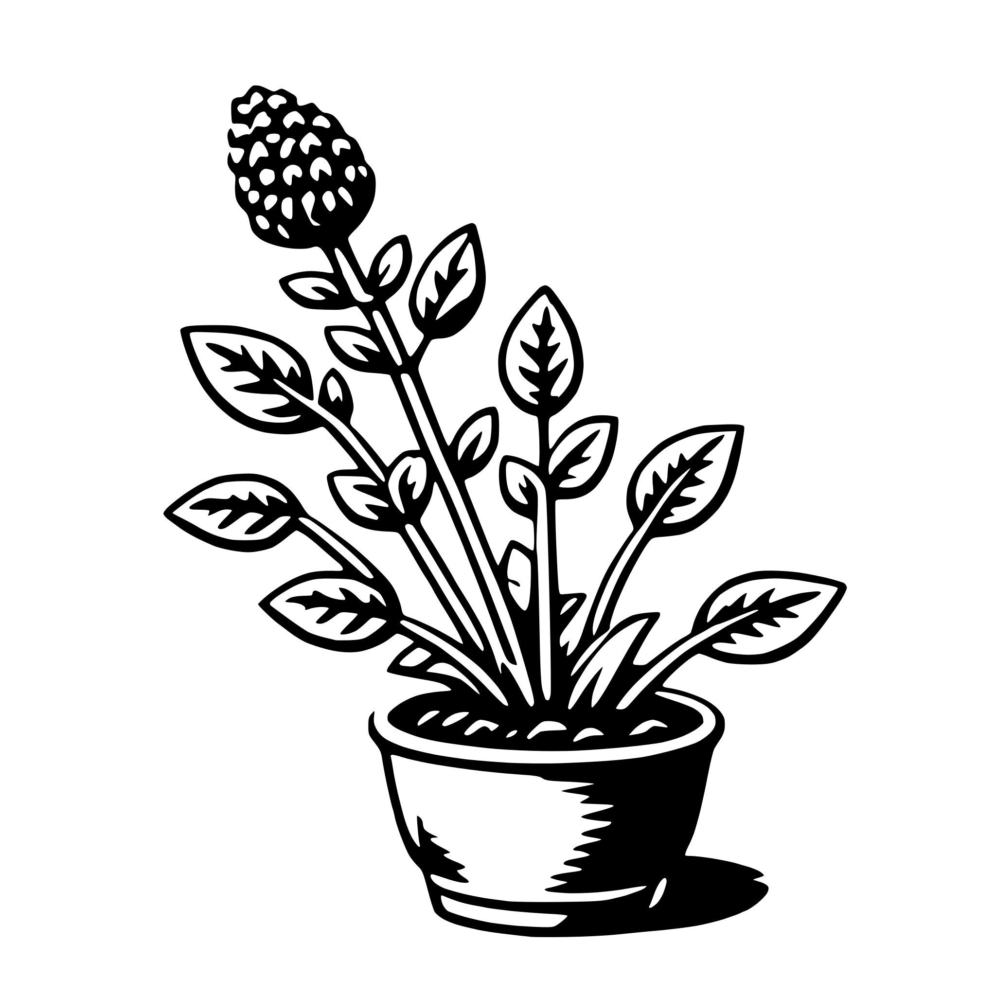AI-generated SVG of a thyme