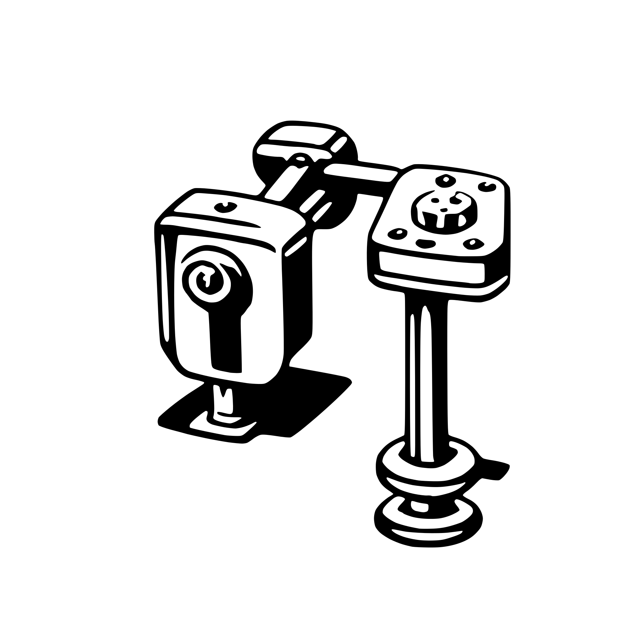 AI-generated SVG of 'cufflinks'