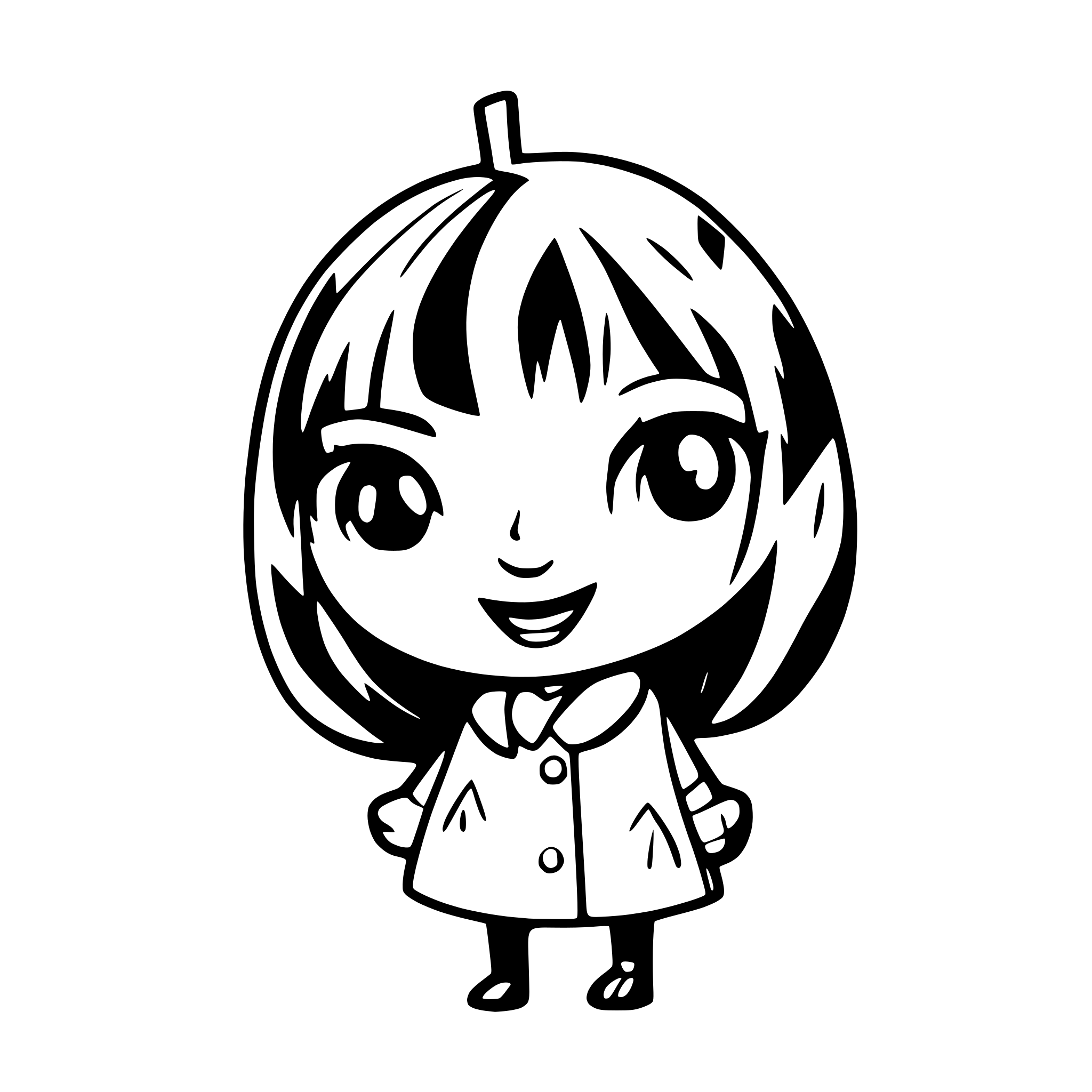 AI-generated SVG of a mango