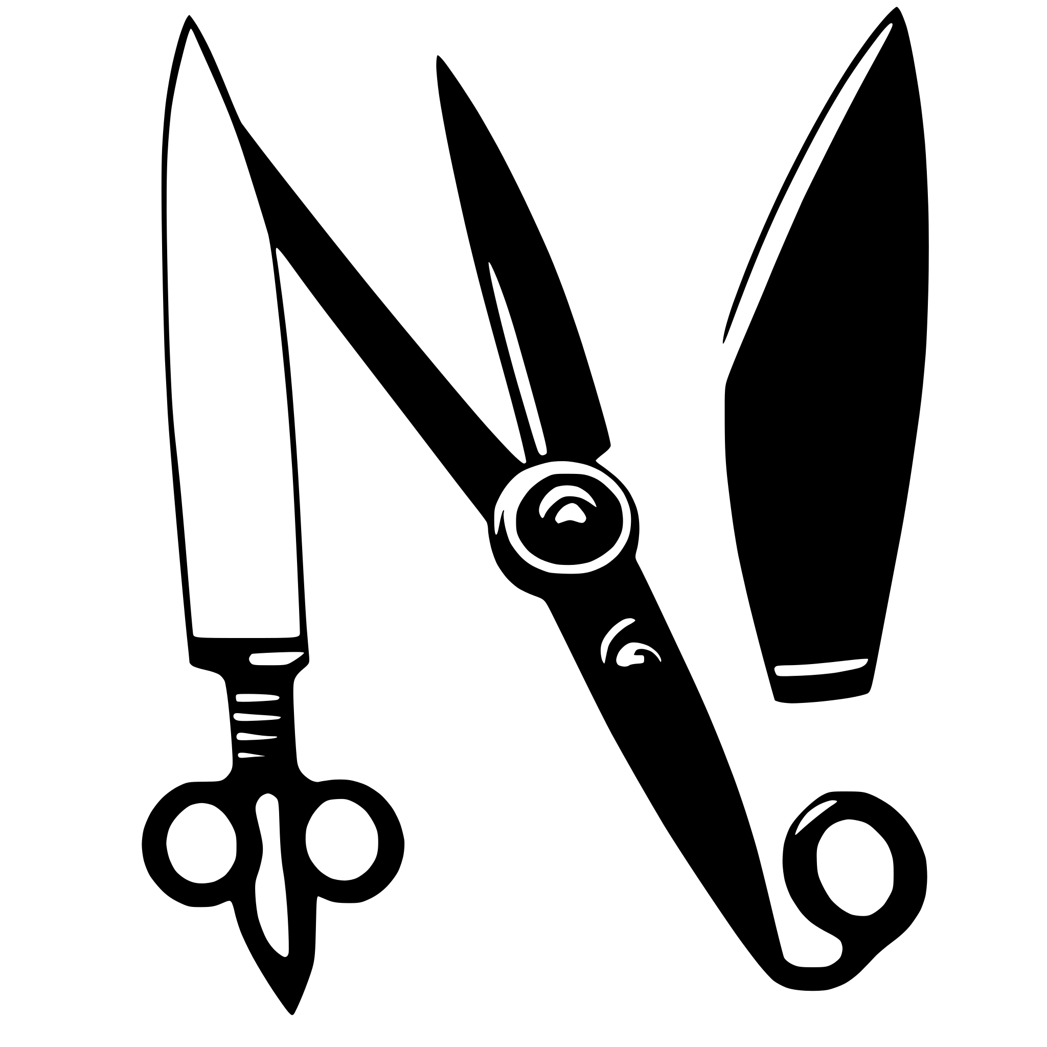 AI-generated SVG of a scissors