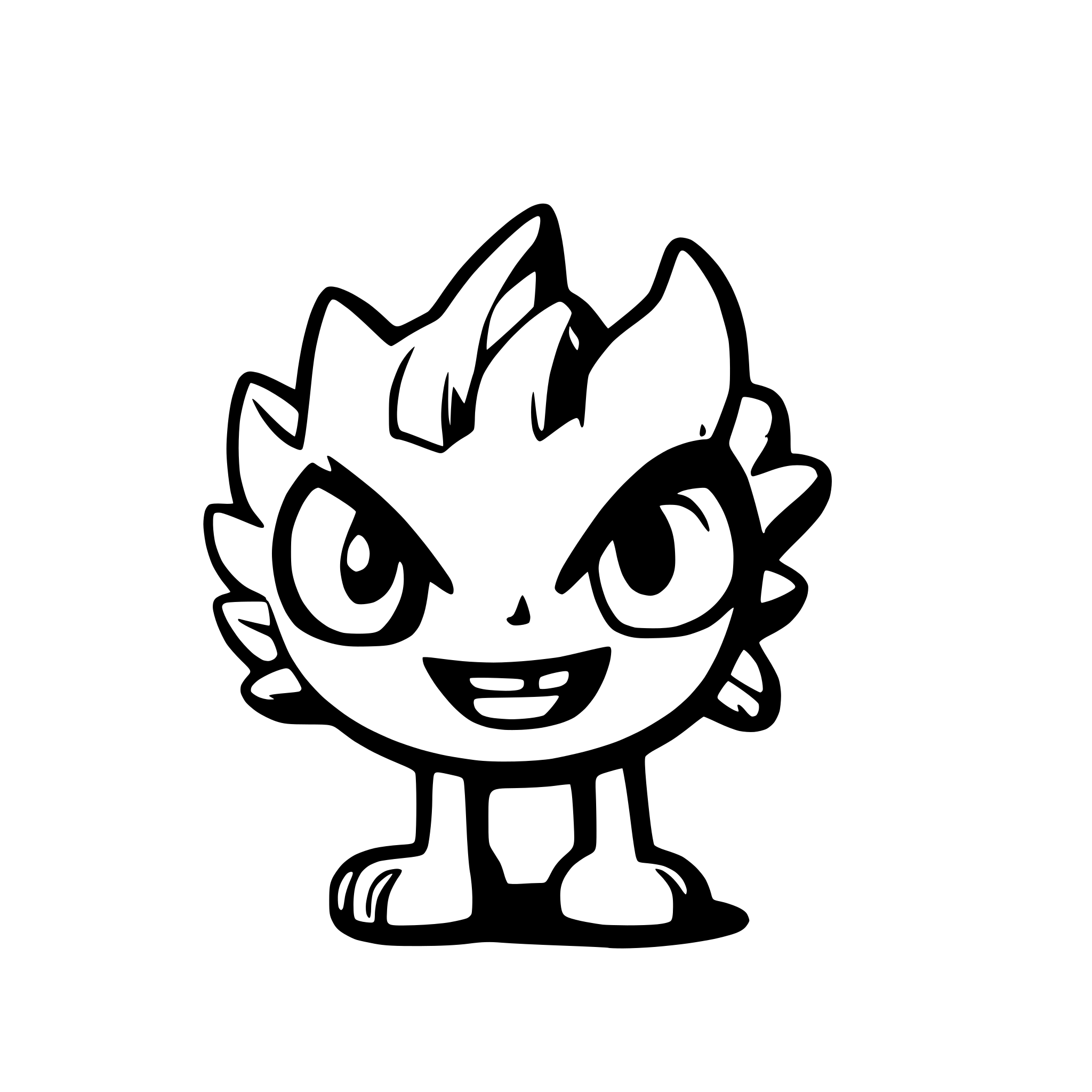 AI-generated SVG of a monster