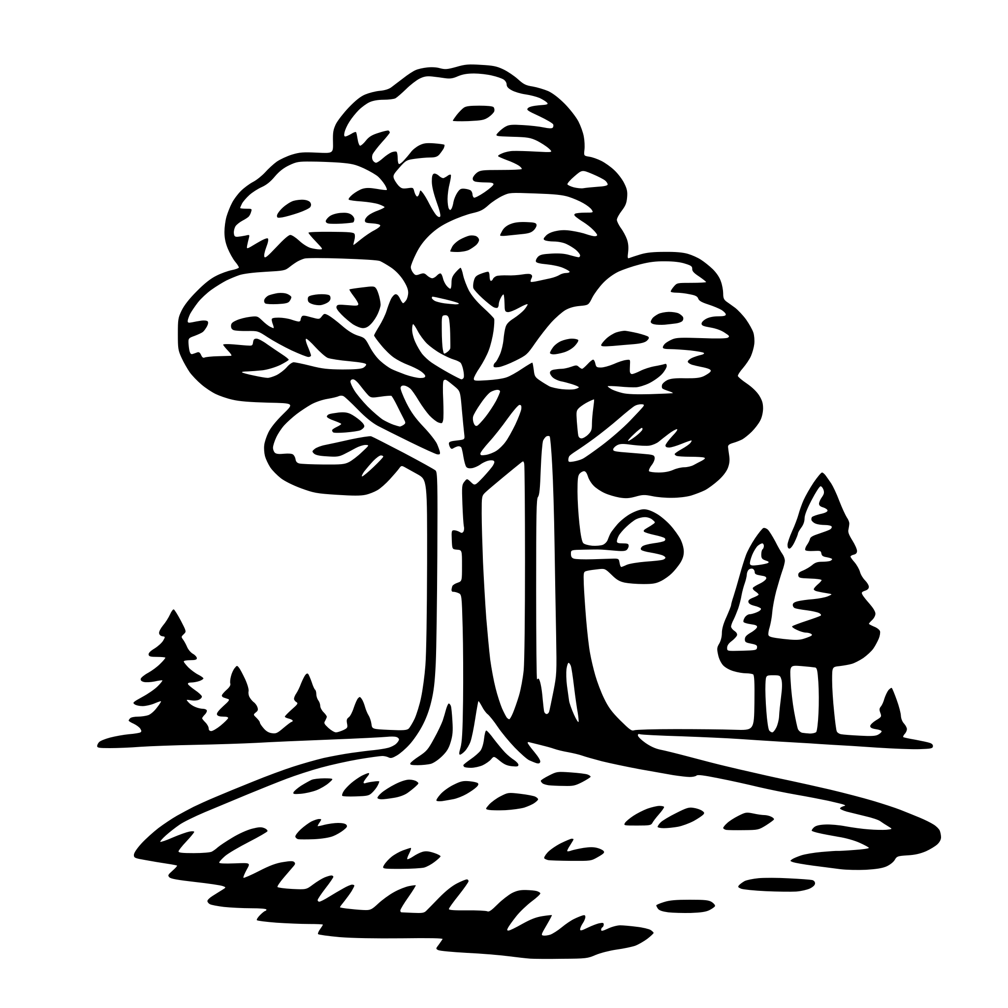 AI-generated SVG of 'sequoia tree'