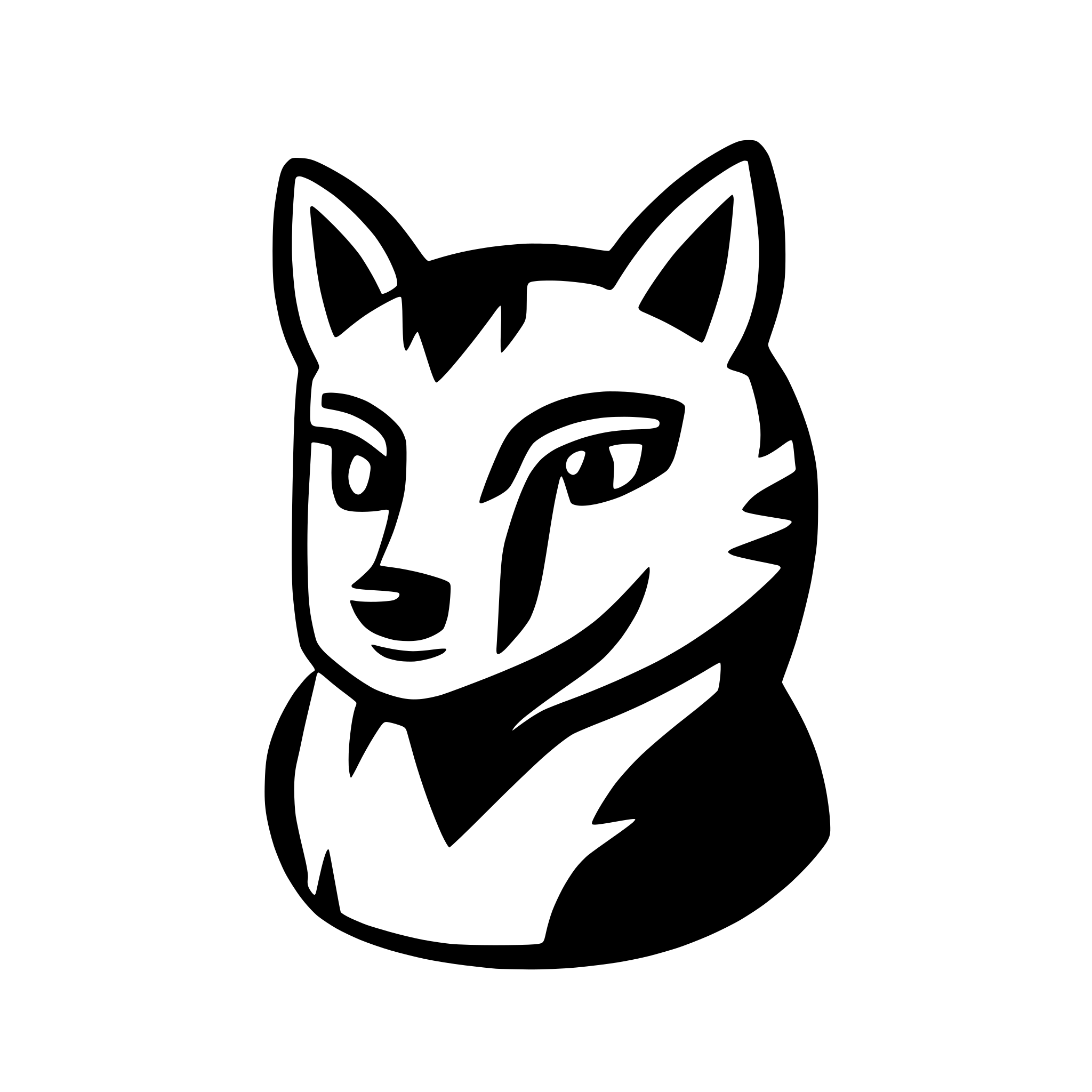 AI-generated SVG of 'flake style fox'