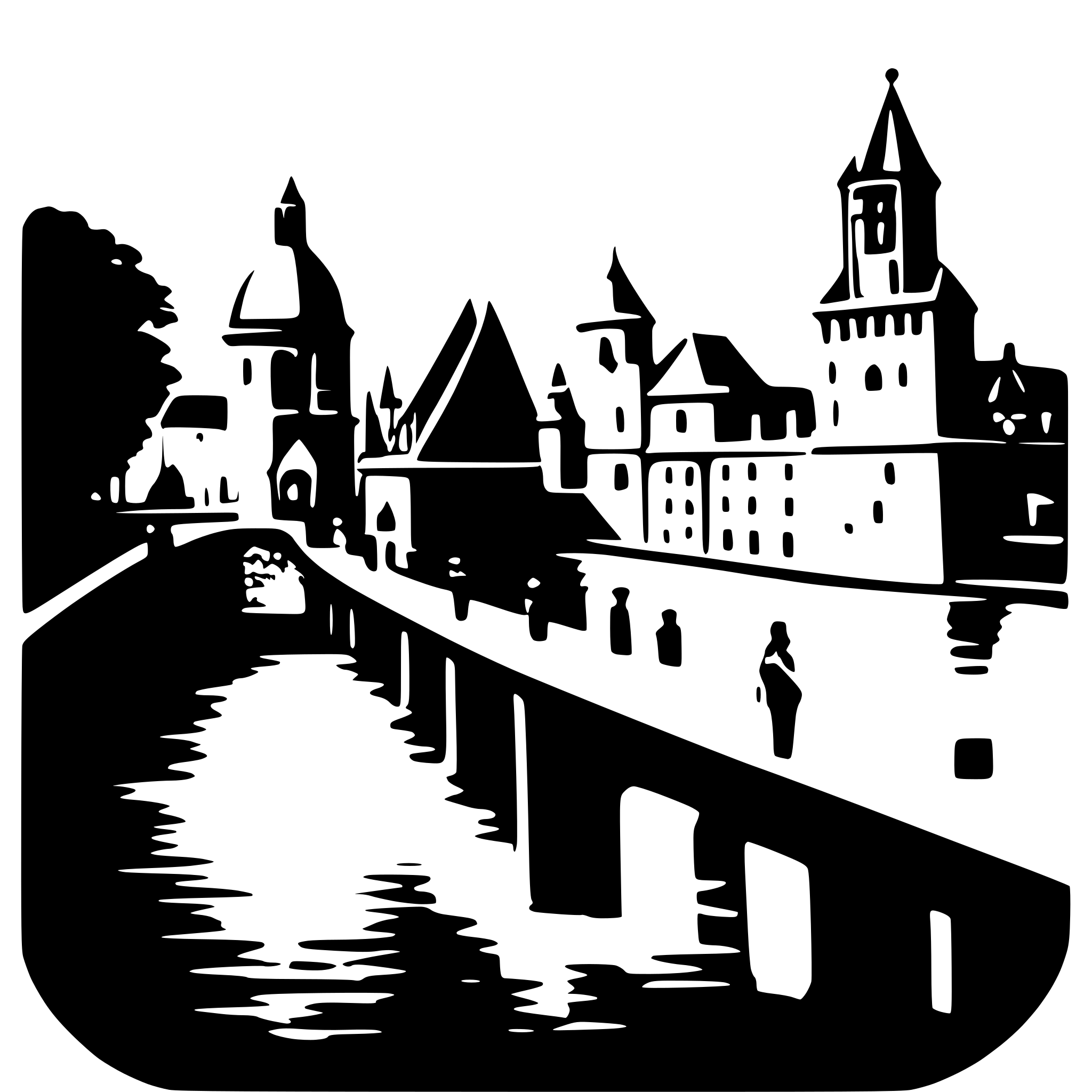 AI-generated SVG of 'charles bridge'
