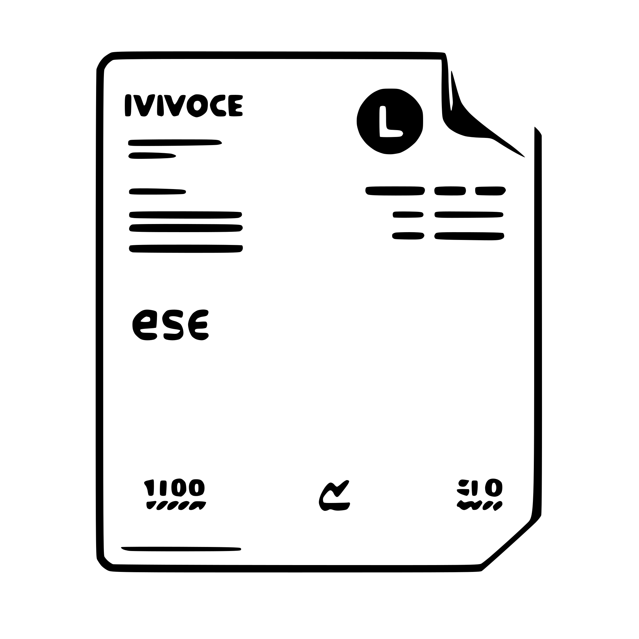 AI-generated SVG of a minimalistic invoice icon