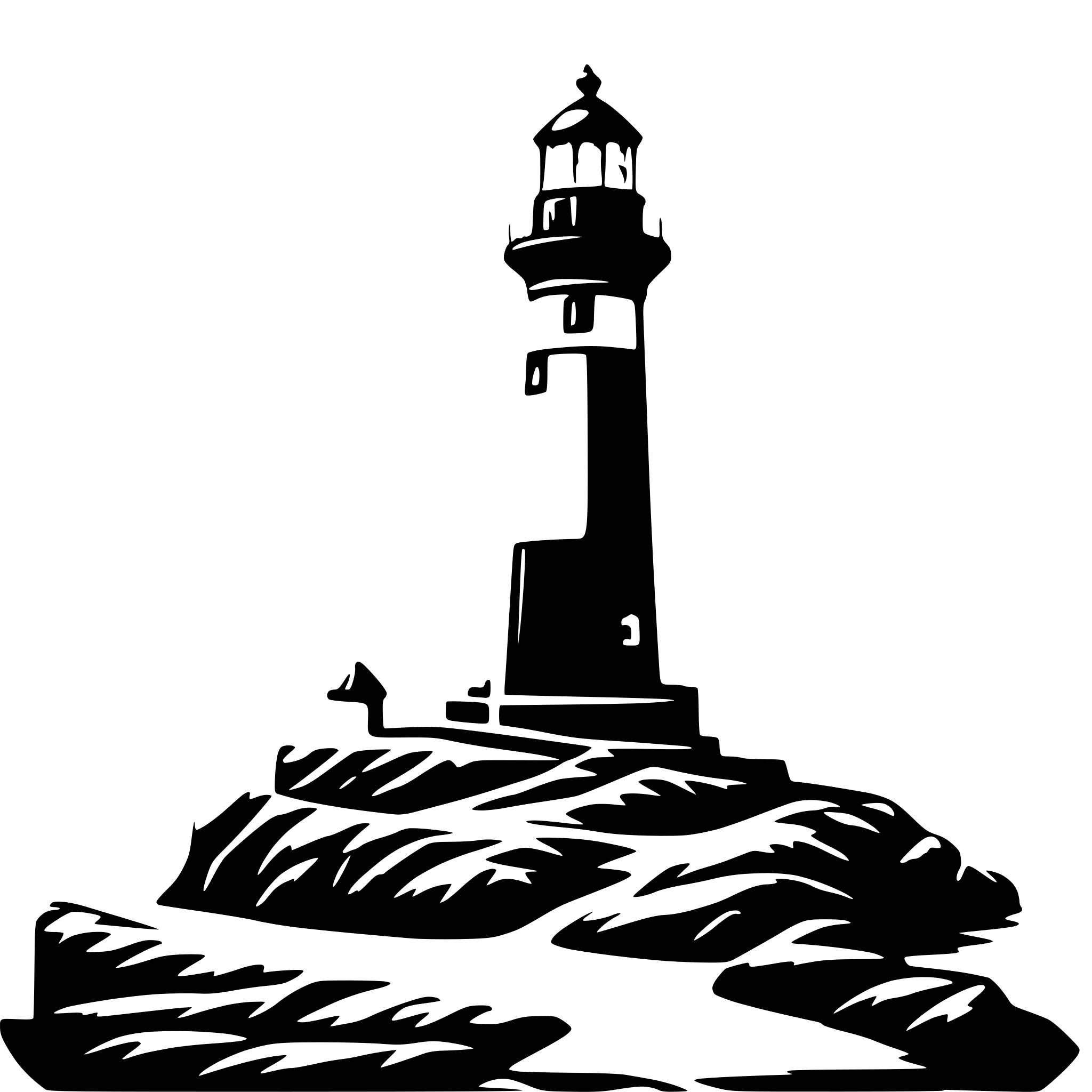 AI-generated SVG of 'a lighthouse overlooking the ocean'