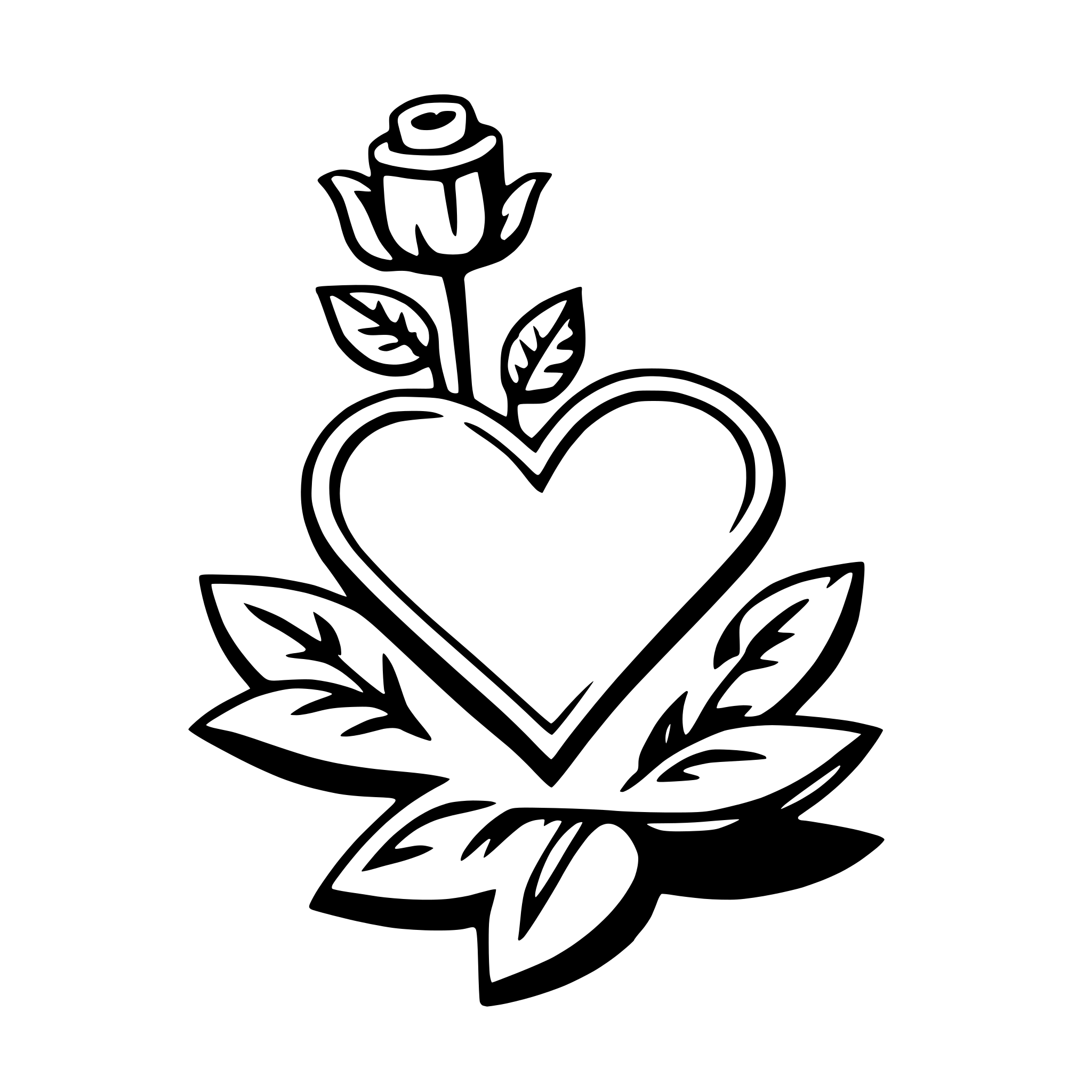 AI-generated SVG of a valentine's card
