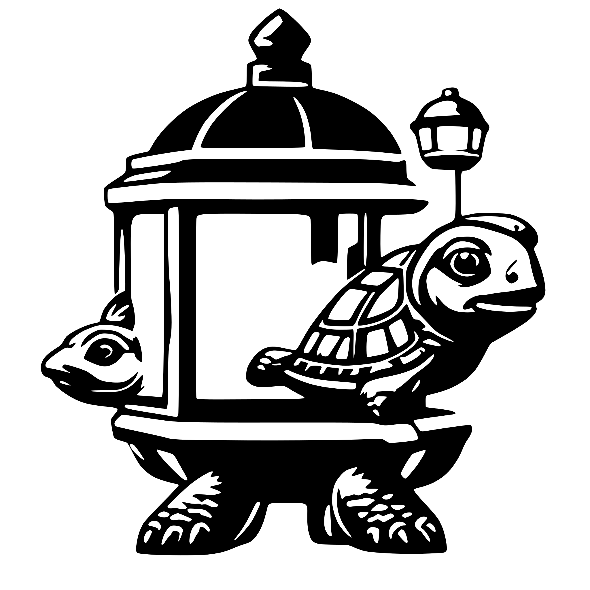 AI-generated SVG of 'lantern turtle craft'