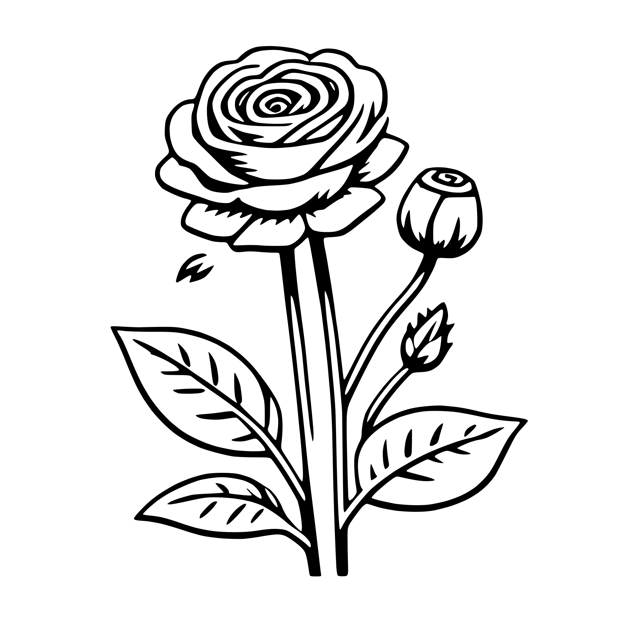 AI-generated SVG of a ranunculus