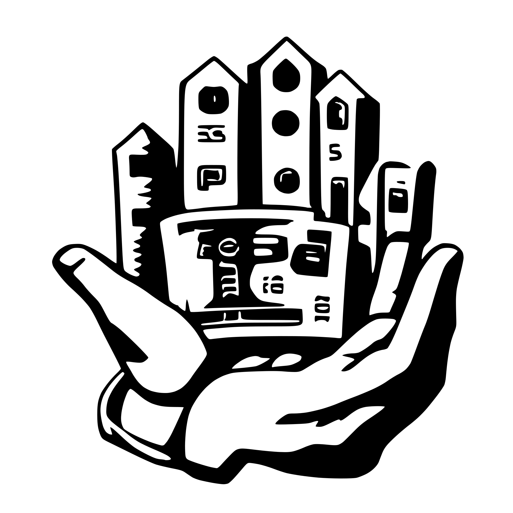AI-generated SVG of a money and hands