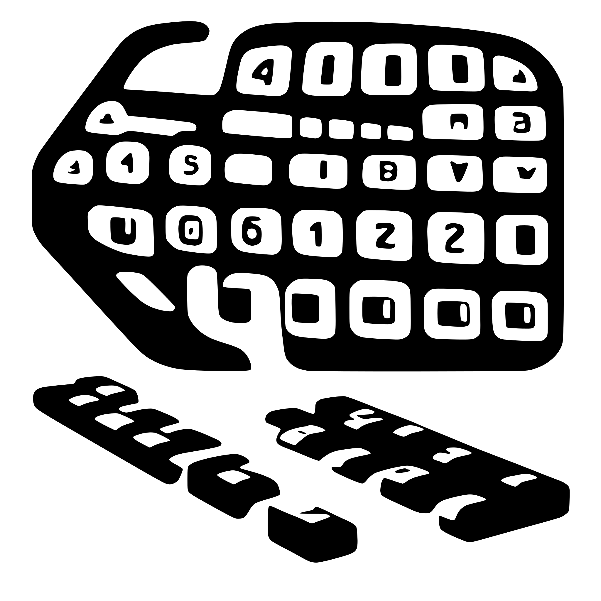 AI-generated SVG of 'create keyboard svg'