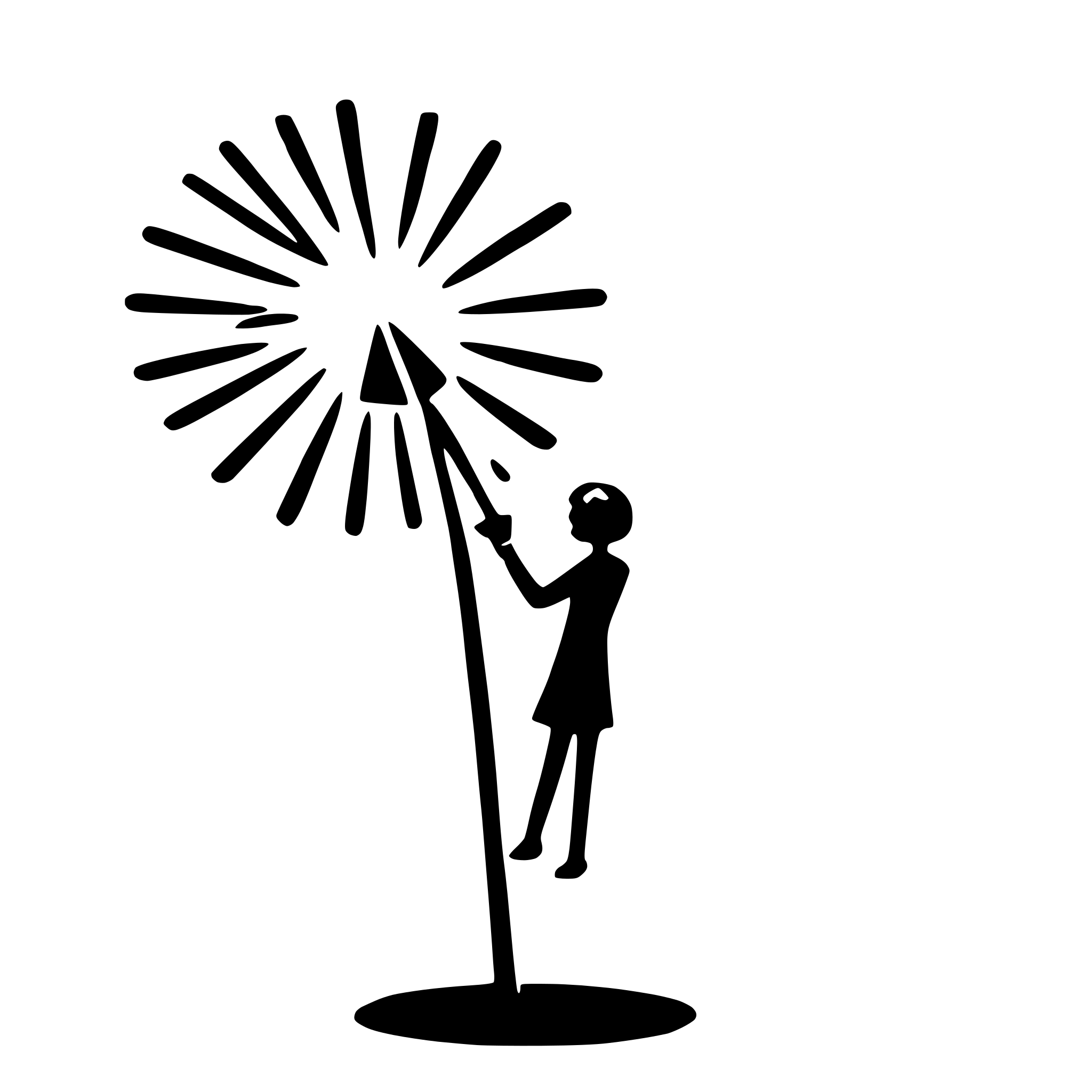 AI-generated SVG of a love fireworks