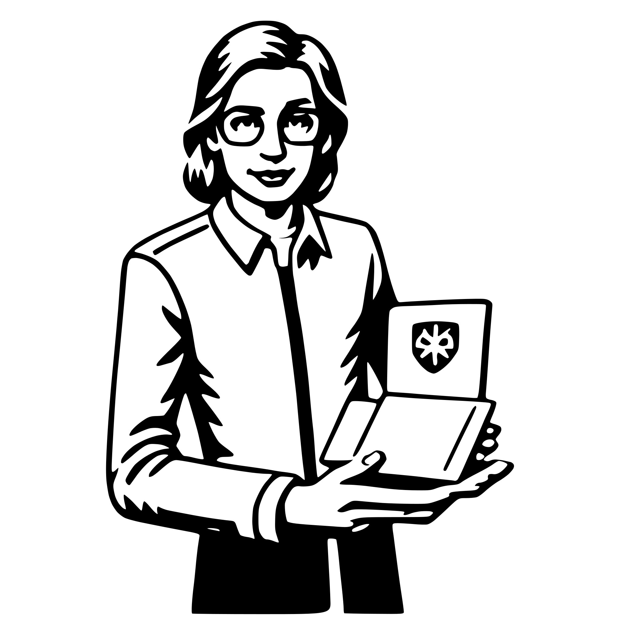 AI-generated SVG of a epidemiologist