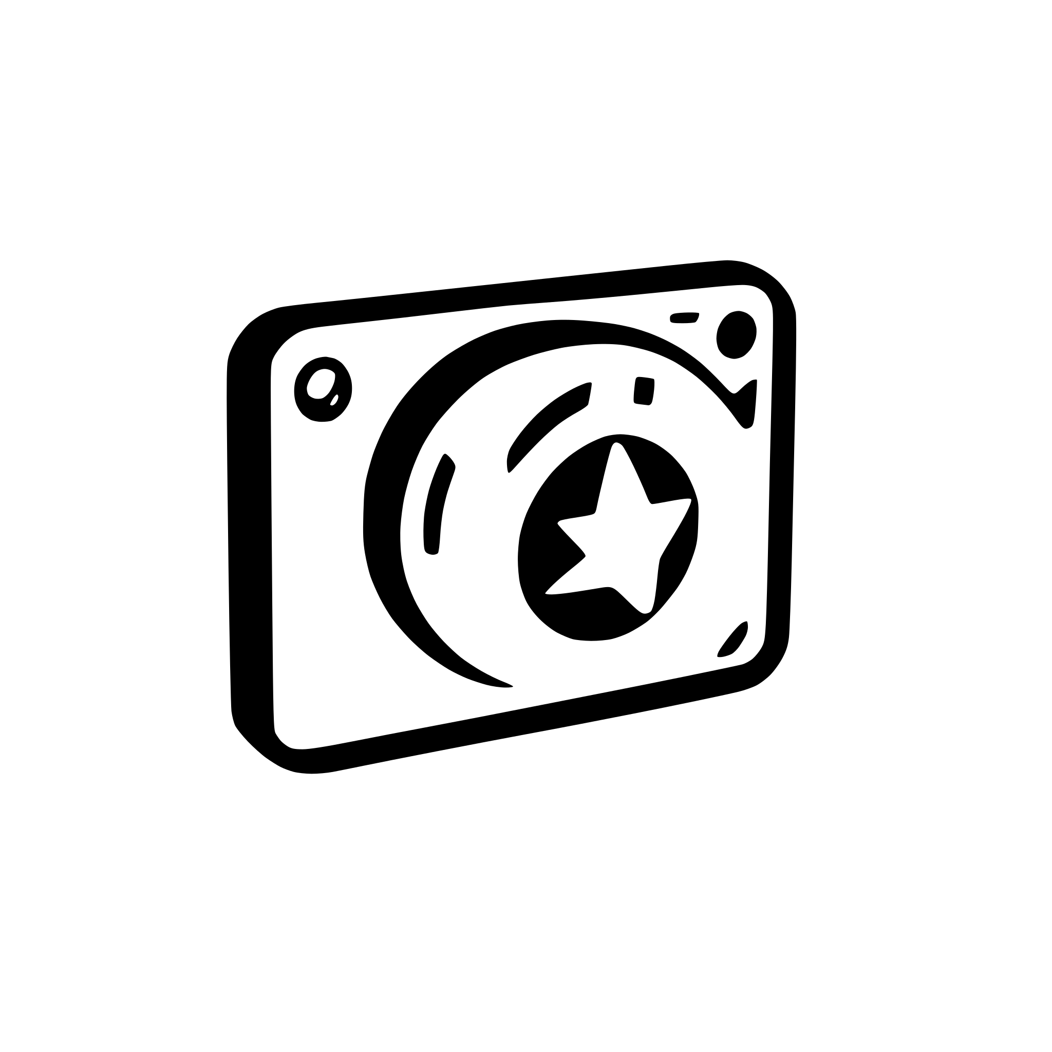 AI-generated SVG of a video post production icons white color