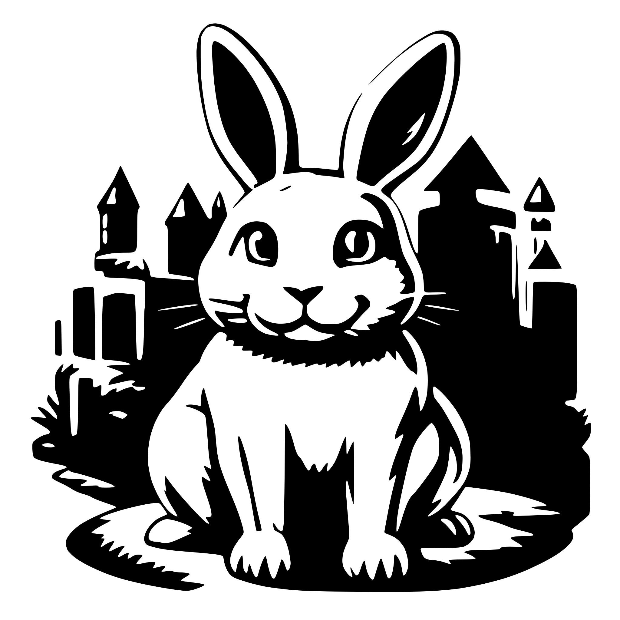 AI-generated SVG of a Rabit review code