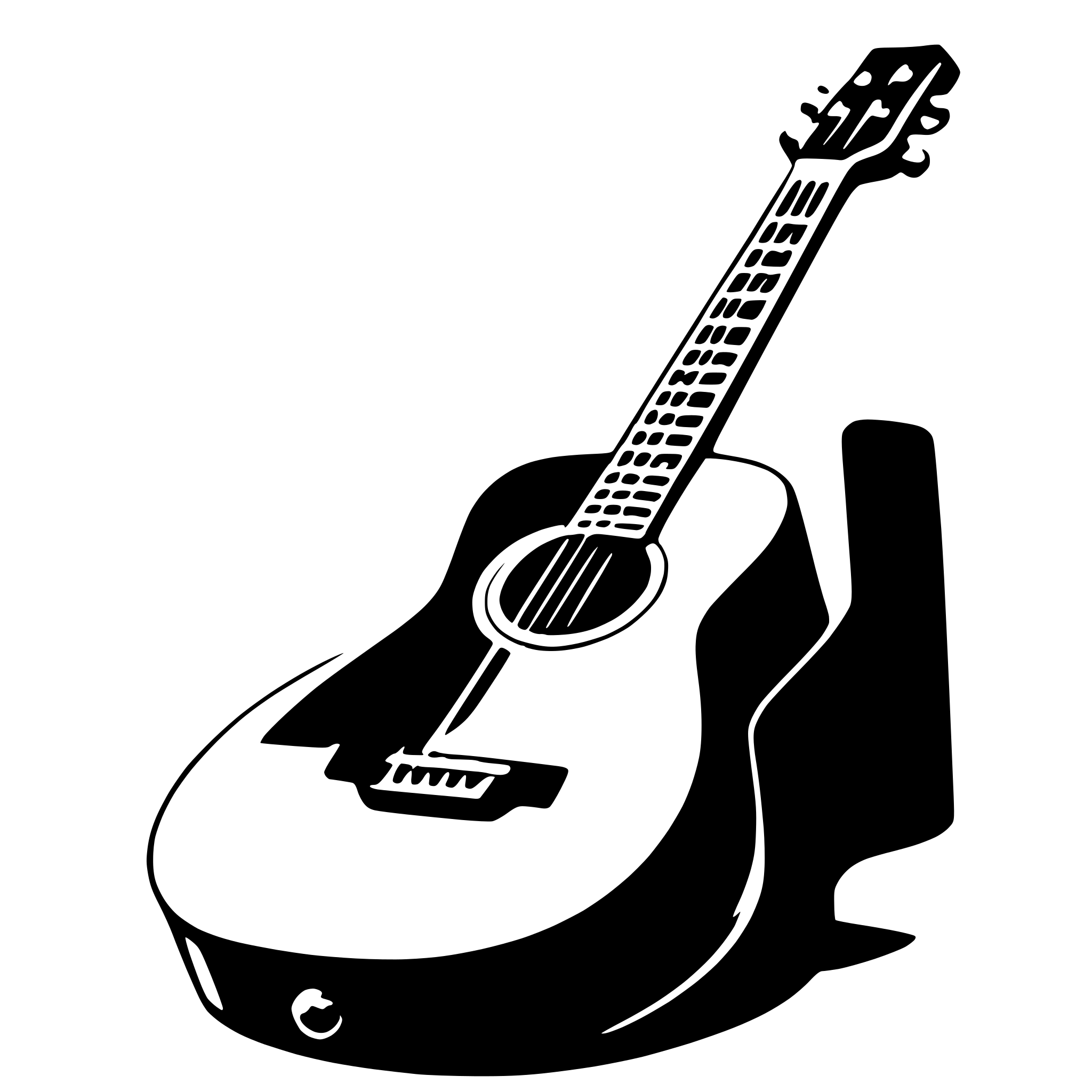 AI-generated SVG of 'guitar'