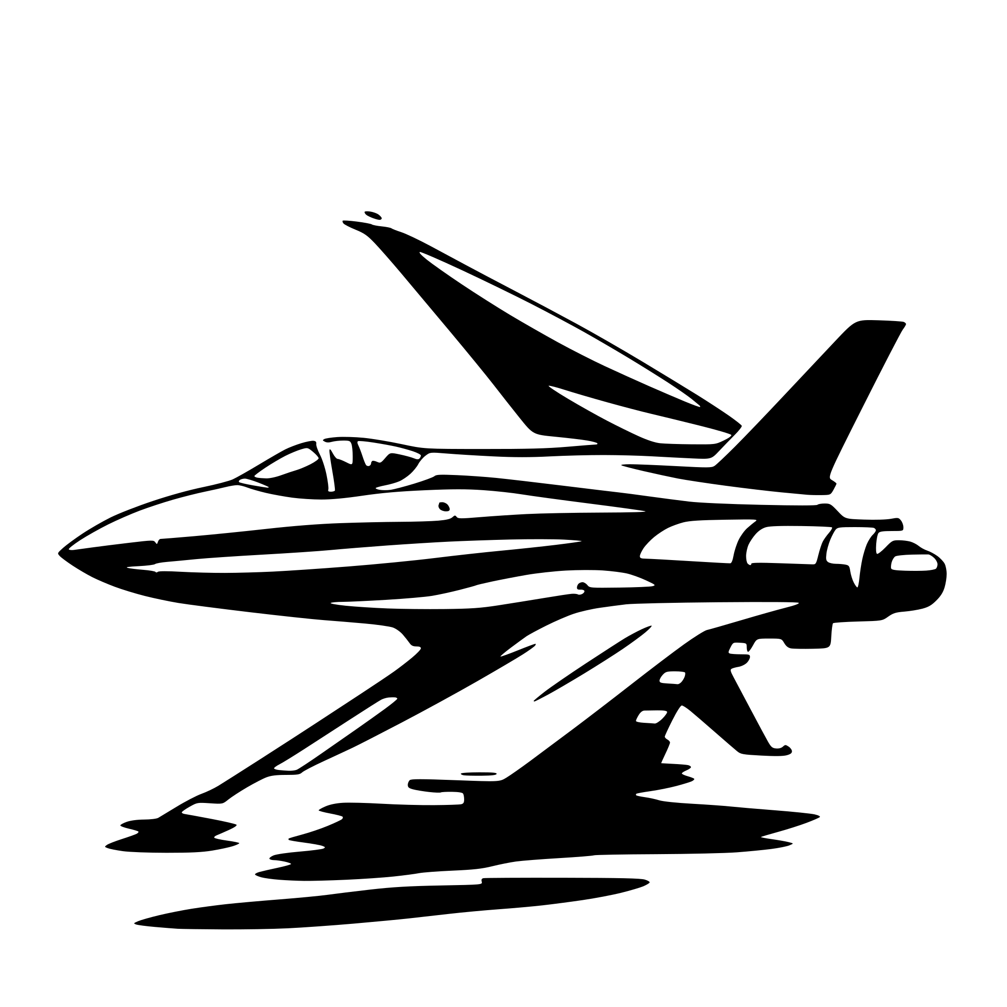 AI-generated SVG of 'fighter jet. horizontal view'
