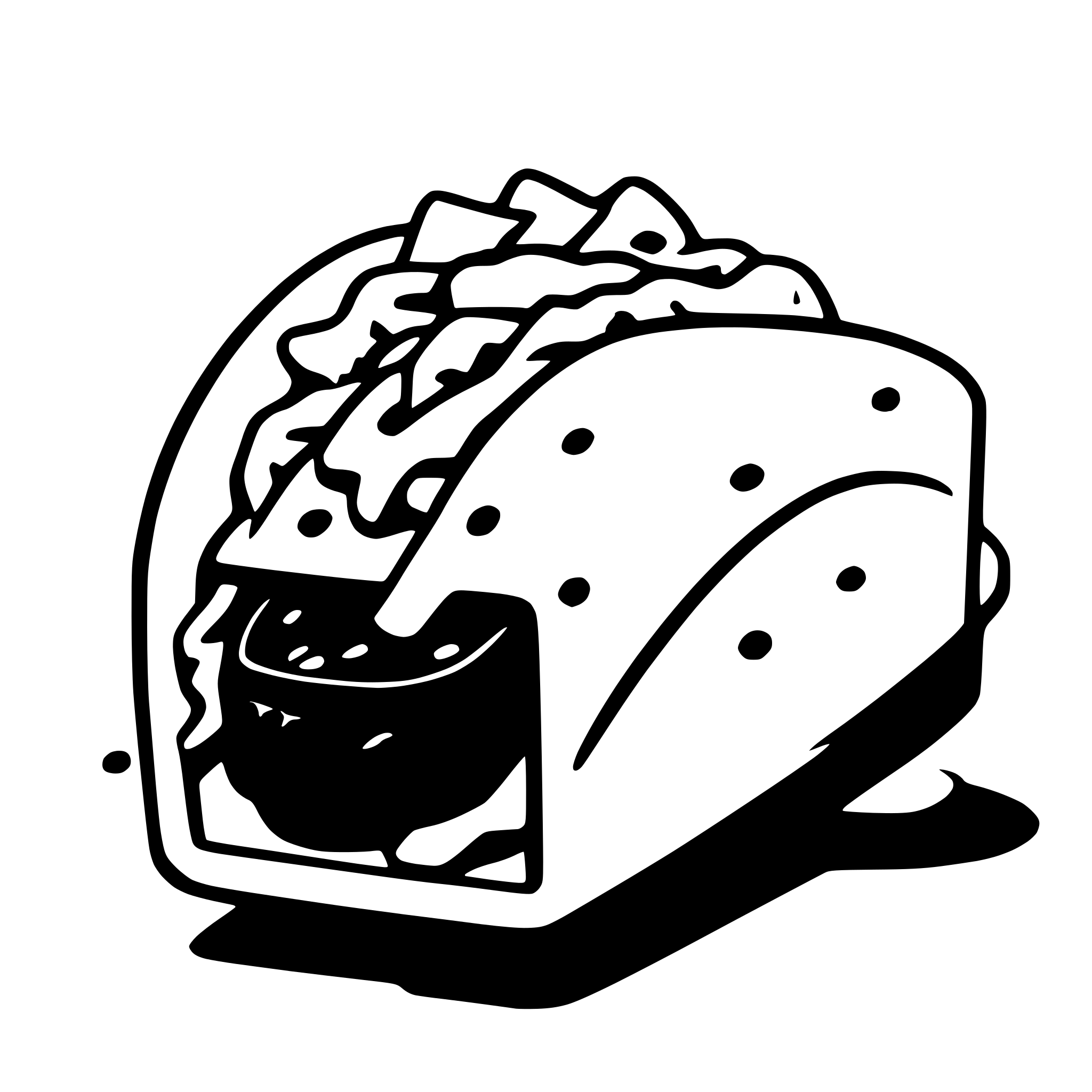 AI-generated SVG of a taco